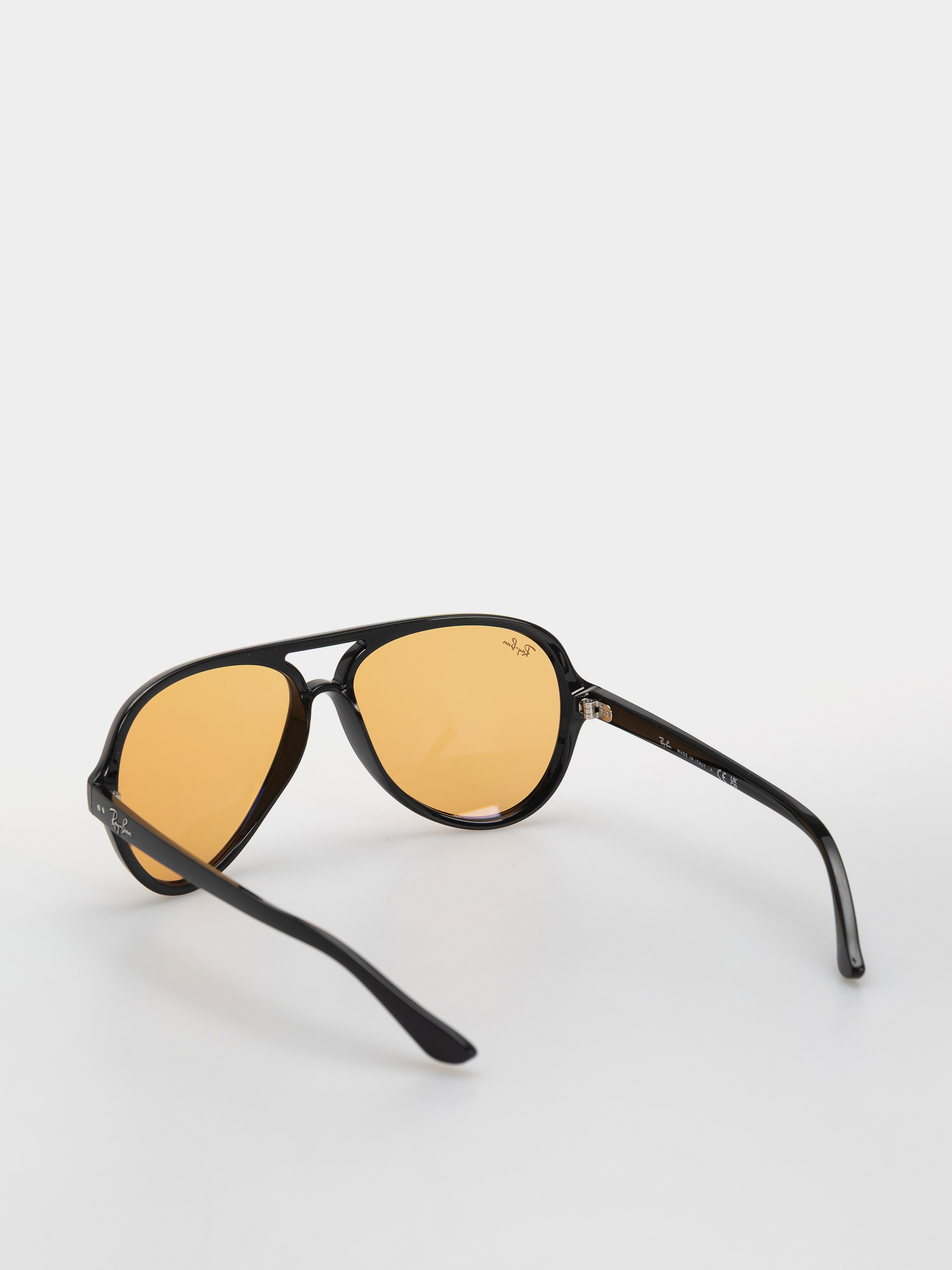 Okulary przeciwsłoneczne Ray-Ban Cats 5000 Classic Summer Capsule (polerowany czarny/pomarańczowy)