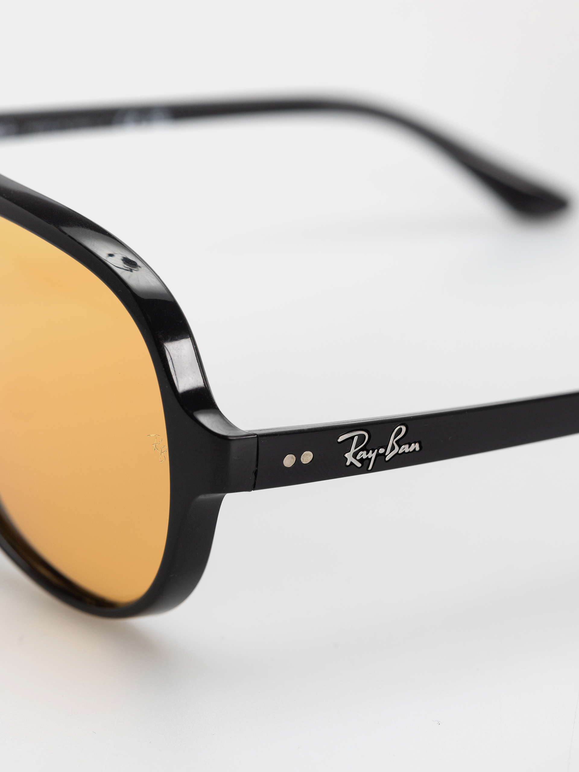 Okulary przeciwsłoneczne Ray-Ban Cats 5000 Classic Summer Capsule (polerowany czarny/pomarańczowy)