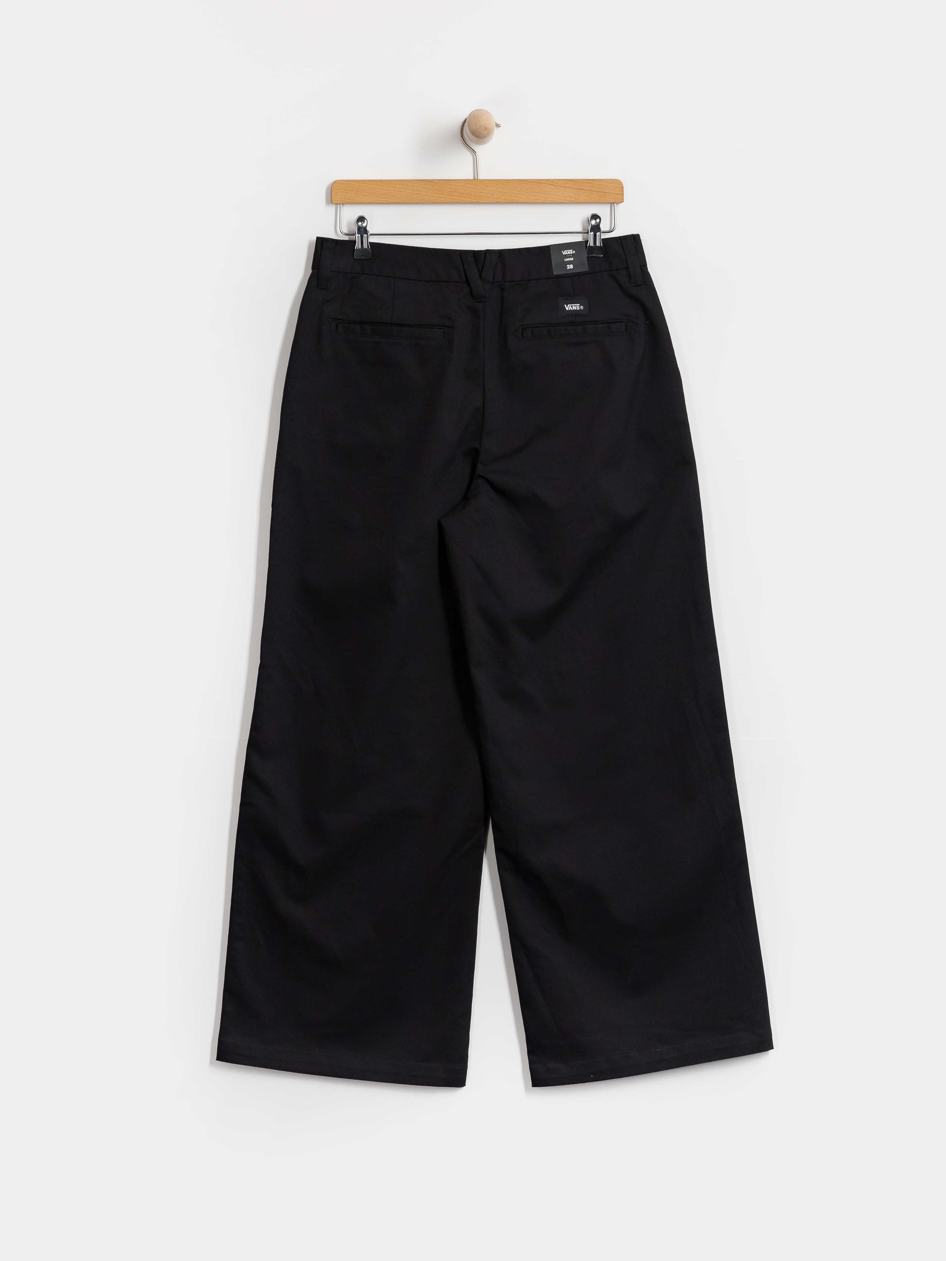 Spodnie Vans Authentic Chino Wide Wmn (black)