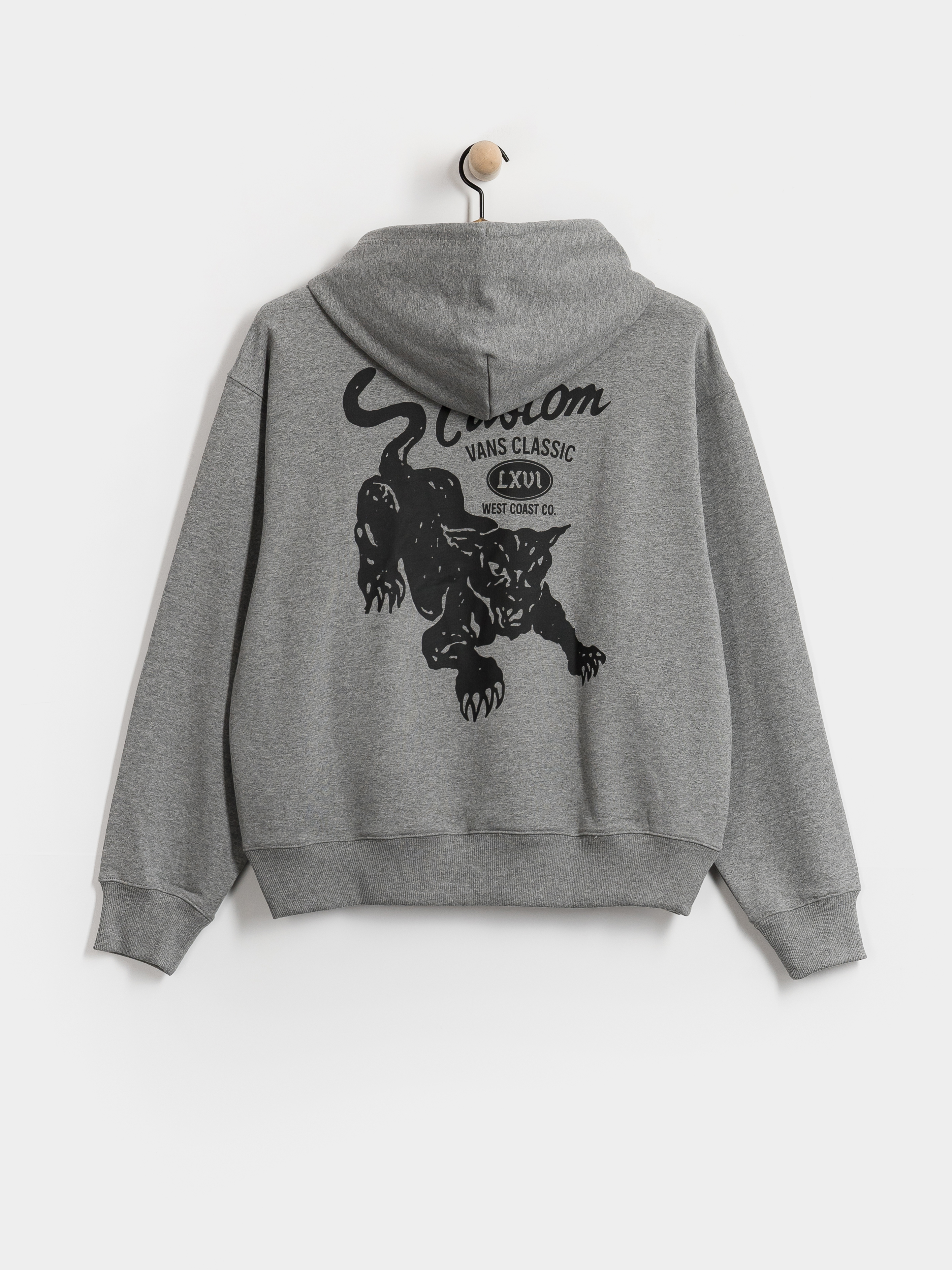 Bluza z kapturem Vans Custom Cat HD (cement heather)