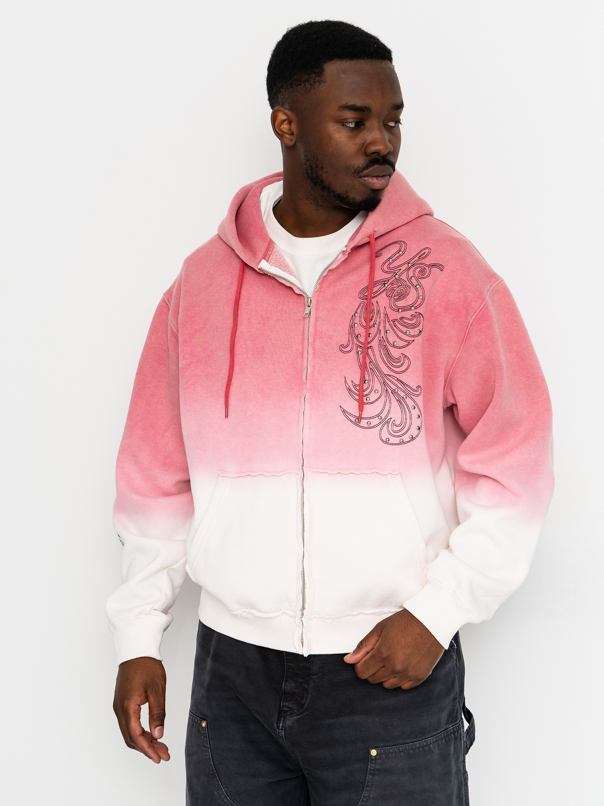 Bluza z kapturem Yardsale Ombre ZHD (pink)