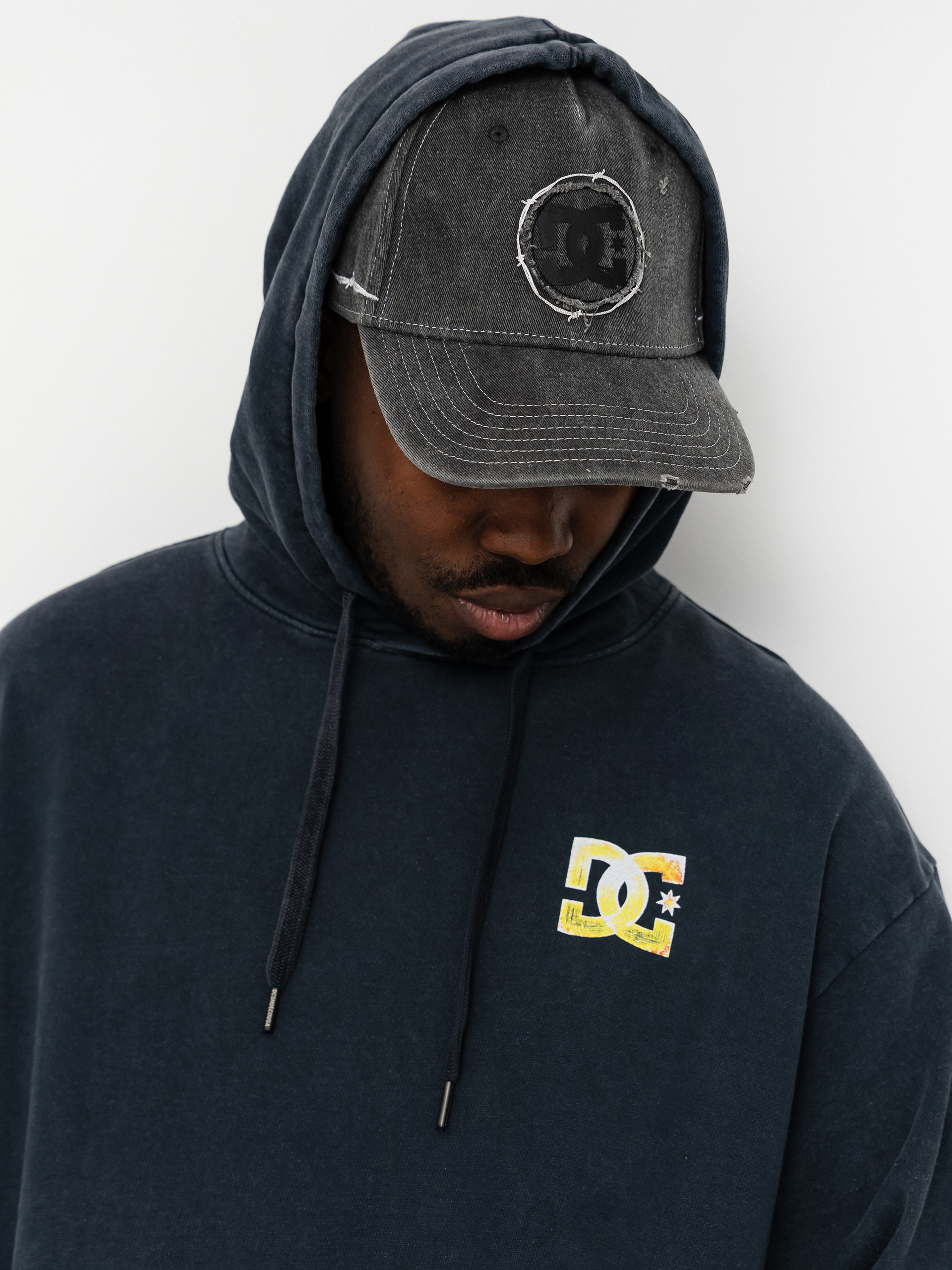 Bluza z kapturem DC Skull Storm HD (black)