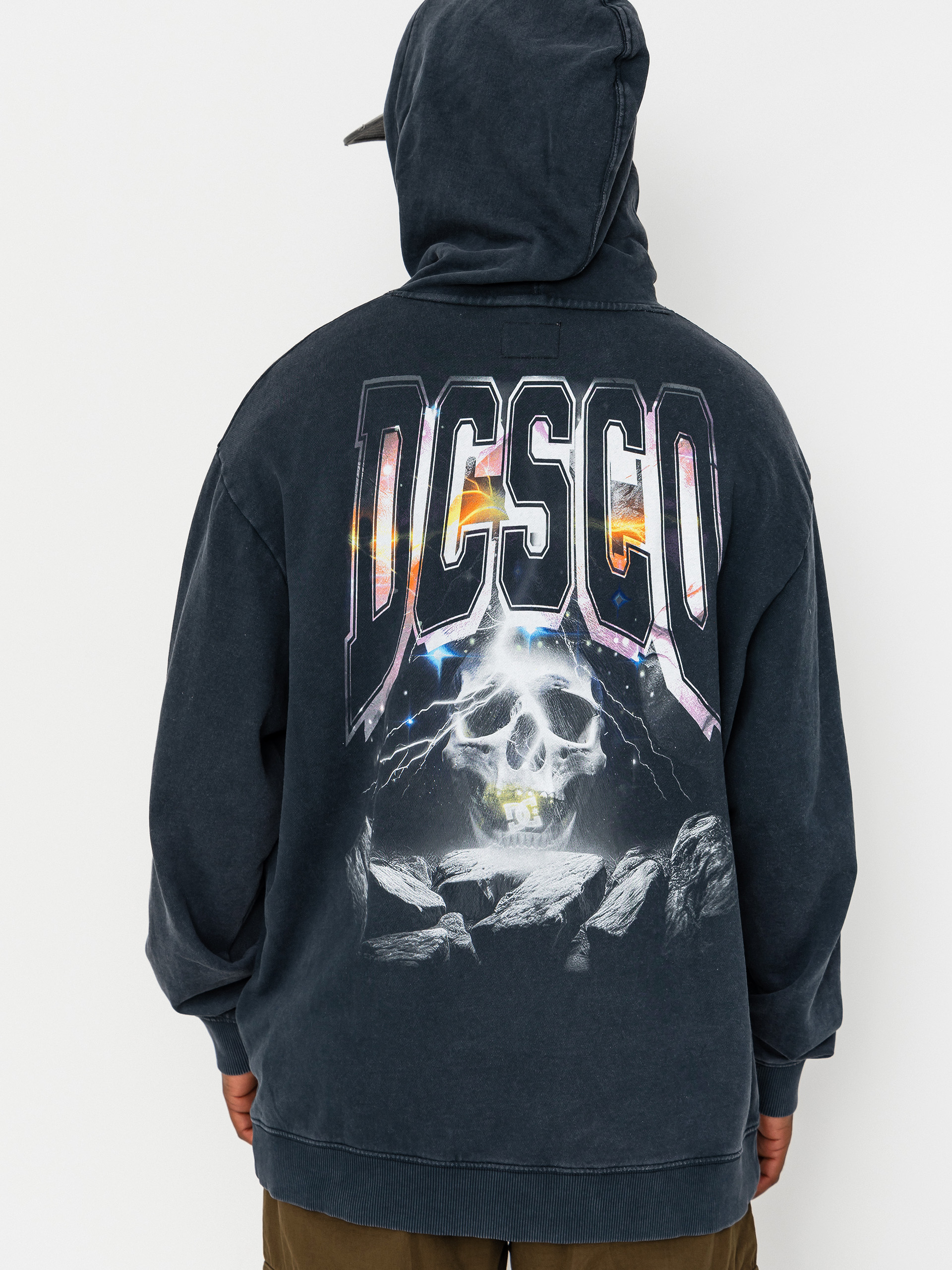 Bluza z kapturem DC Skull Storm HD (black)