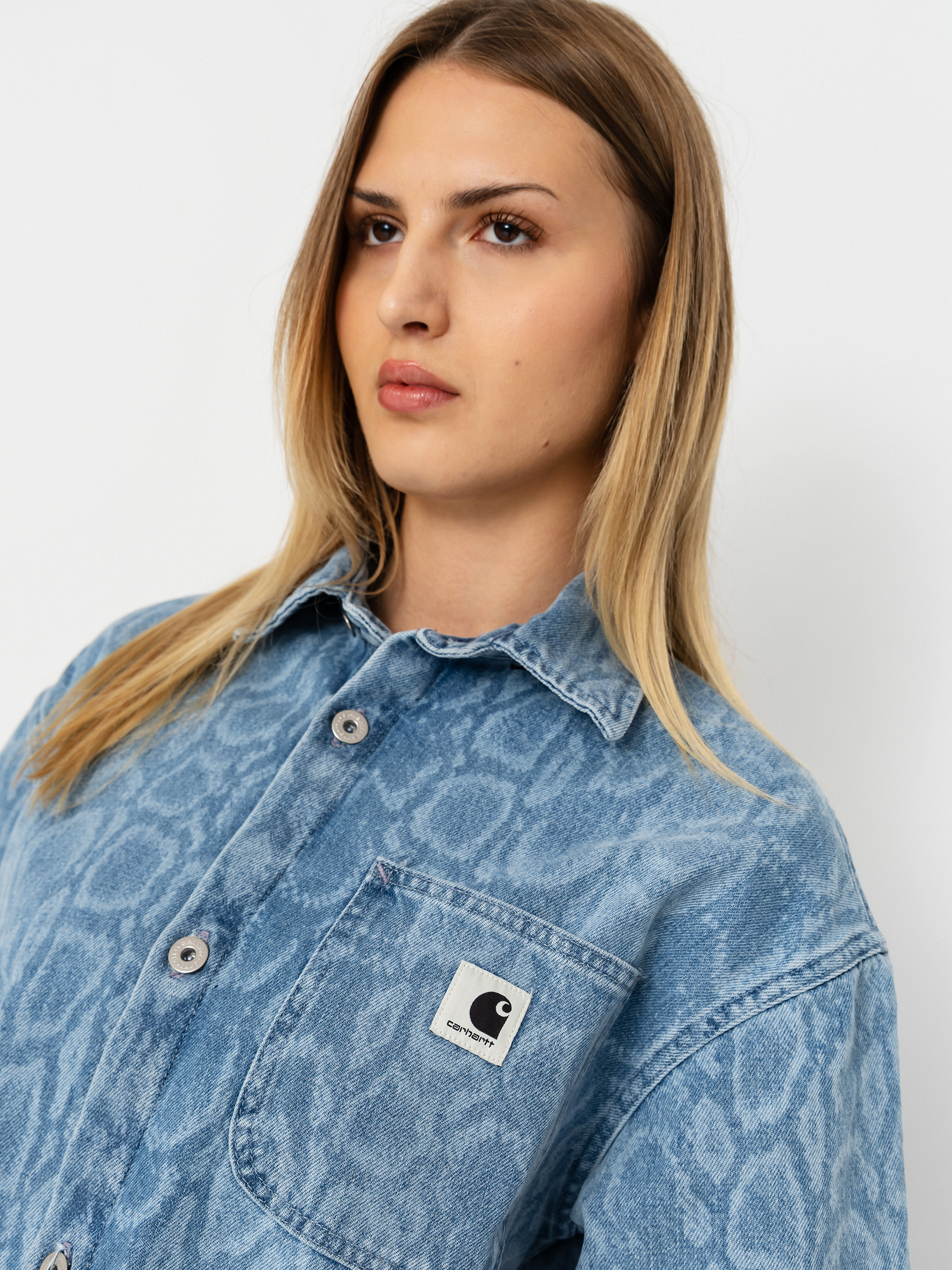 Koszula Carhartt WIP Snake Lovilia Wmn (snake camo blue)