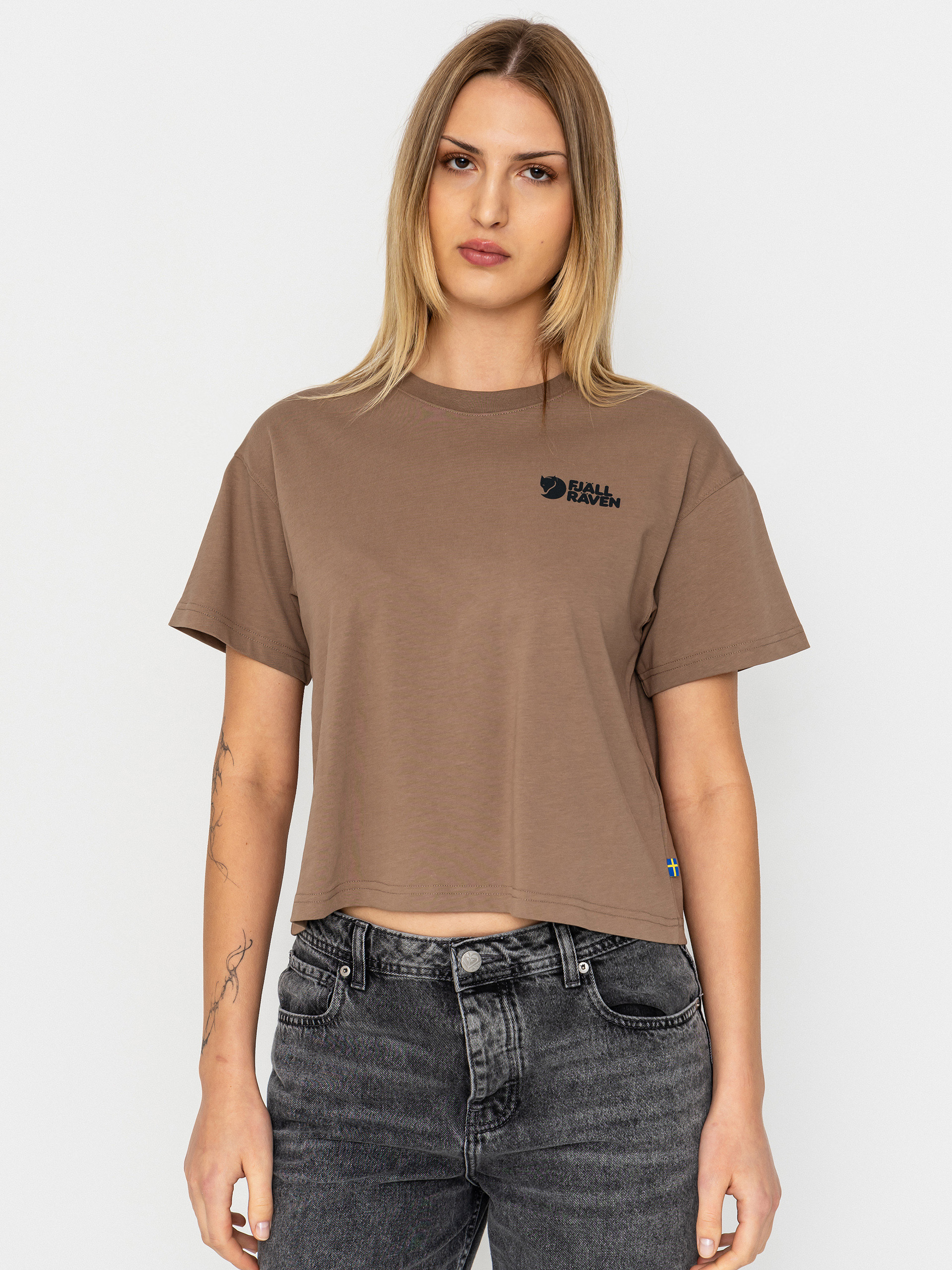 T-shirt Fjallraven Forest Walk Wmn (suede brown)