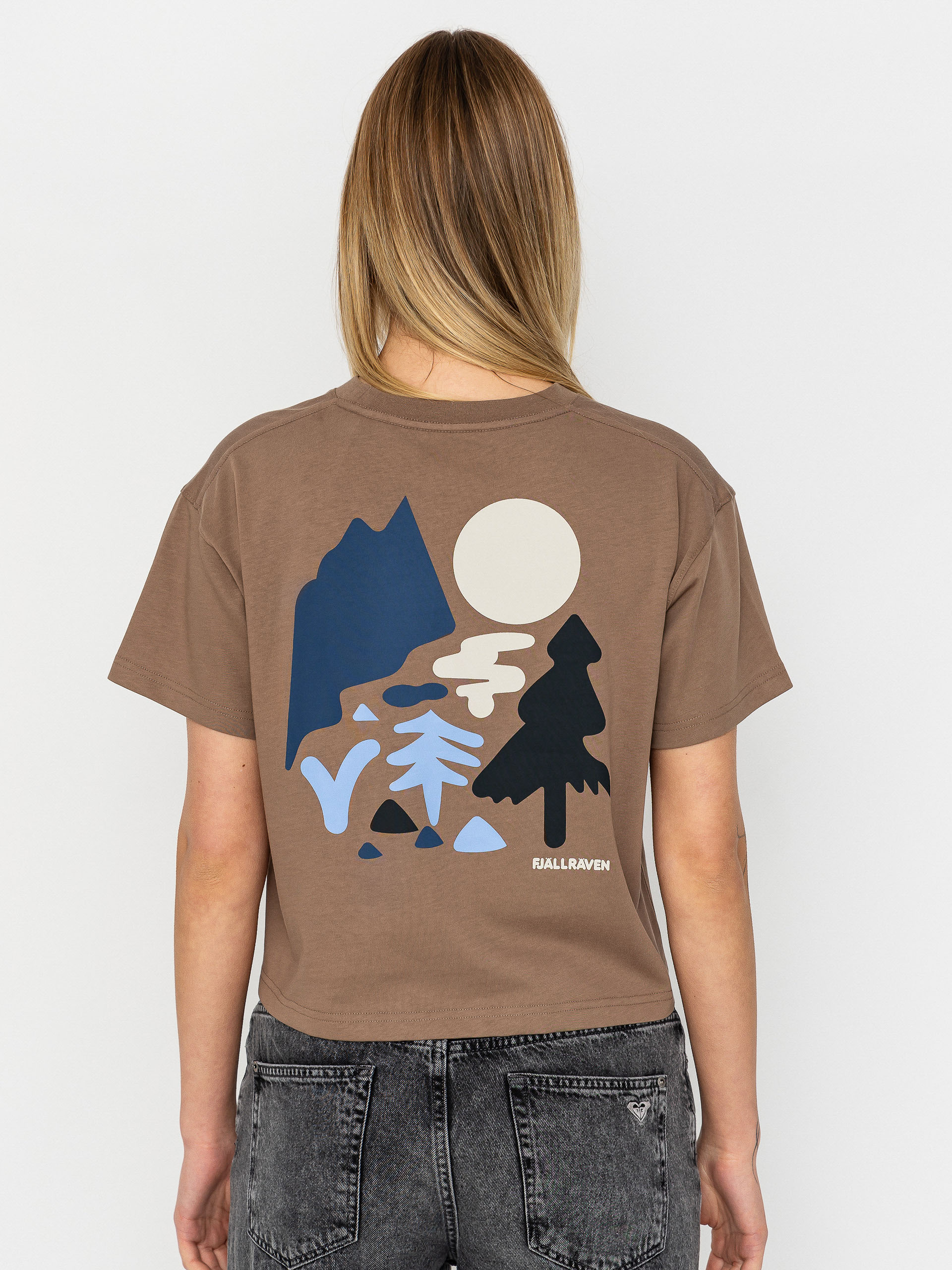 T-shirt Fjallraven Forest Walk Wmn (suede brown)