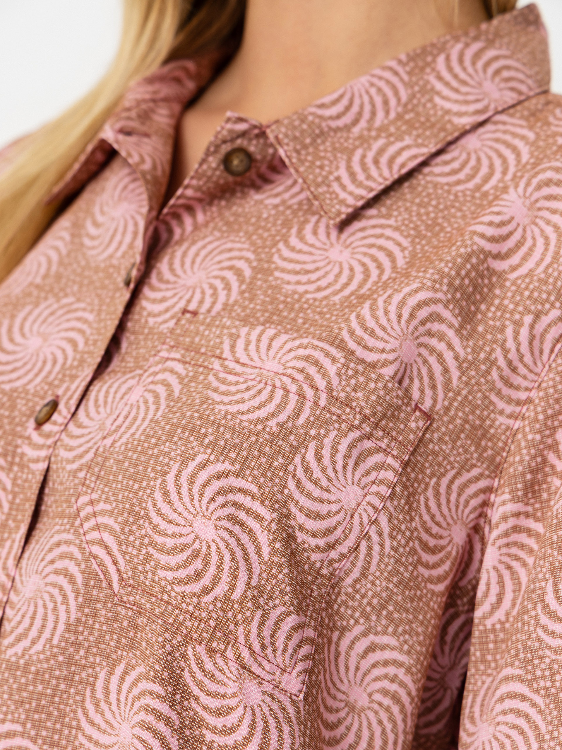 Koszula Royal Robbins Camino Pucker Wmn (mahogany ray pt)