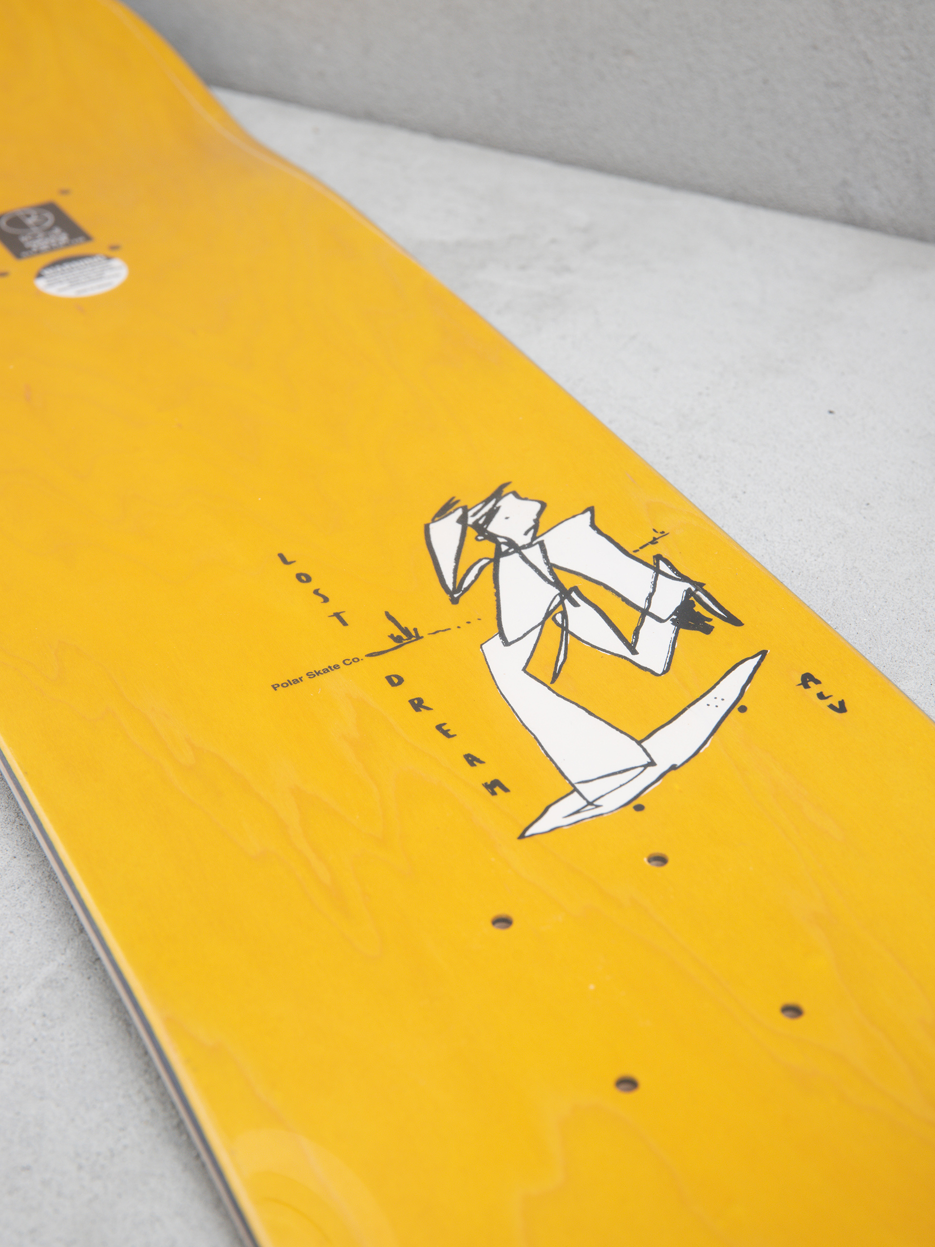 Deck Polar Skate Team Alv Soul Portrait (grey)