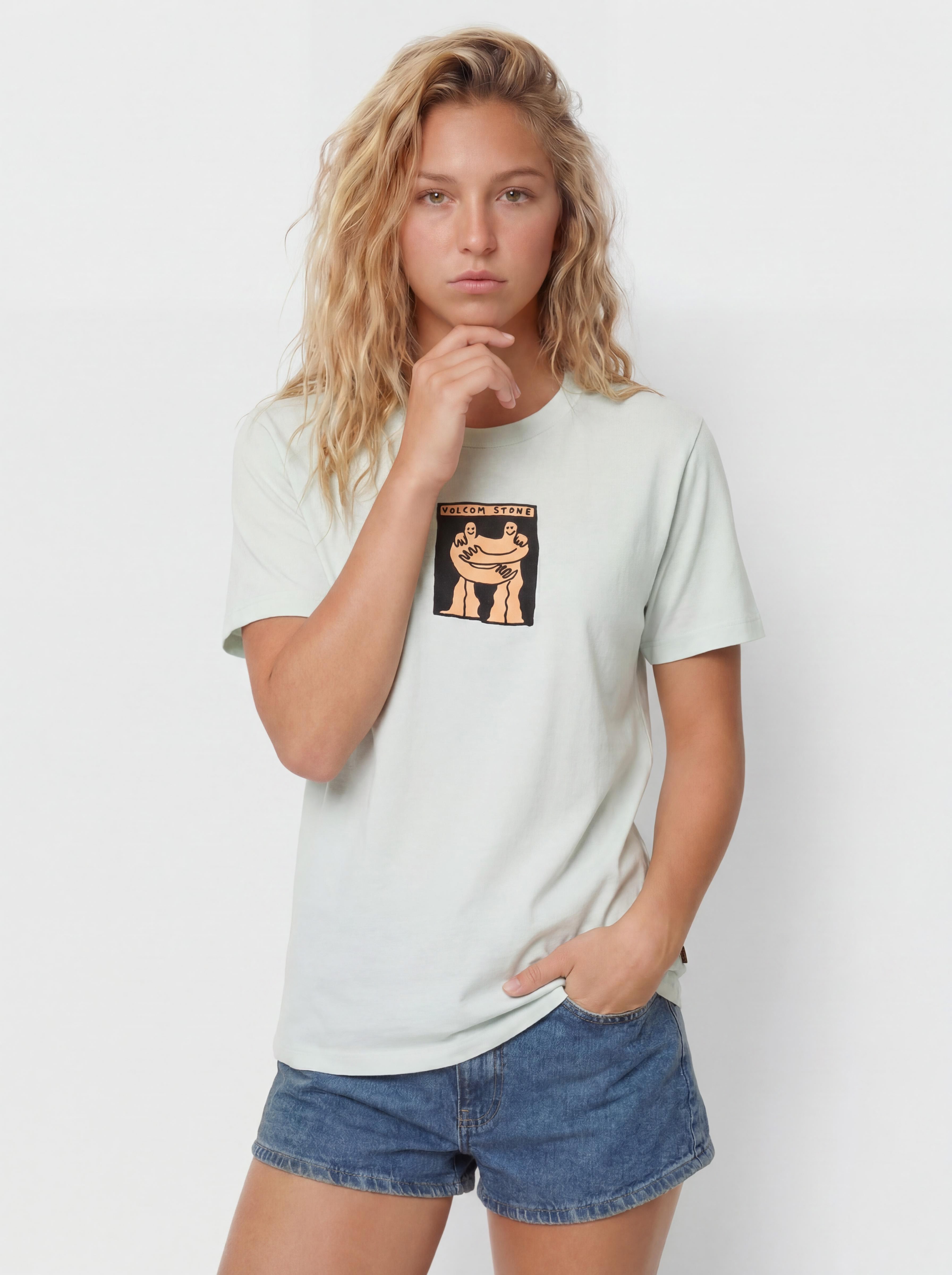 T-shirt Volcom Downtown Wmn (cloud blue)