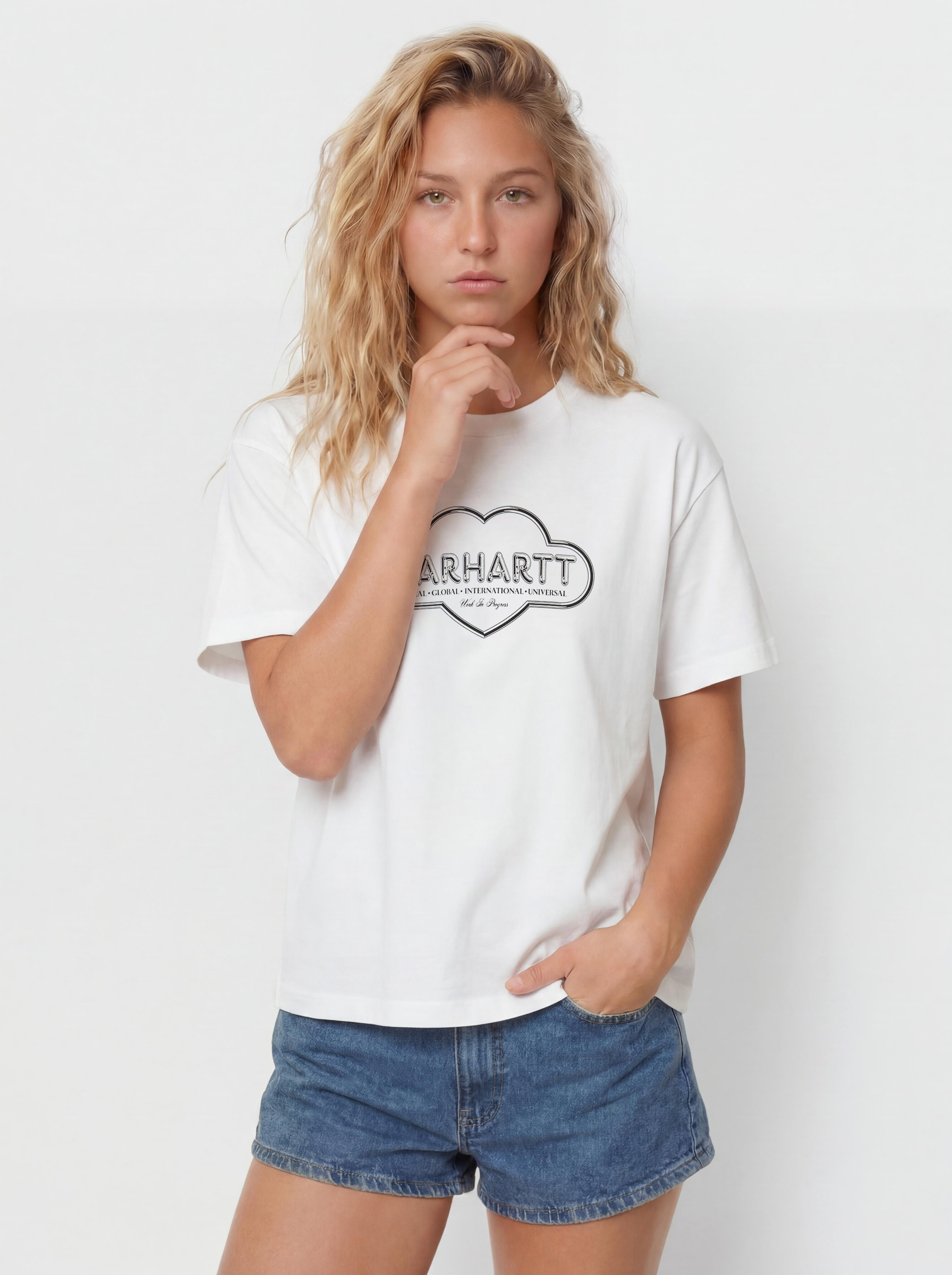T-shirt Carhartt WIP Cloud Heart Wmn (white)