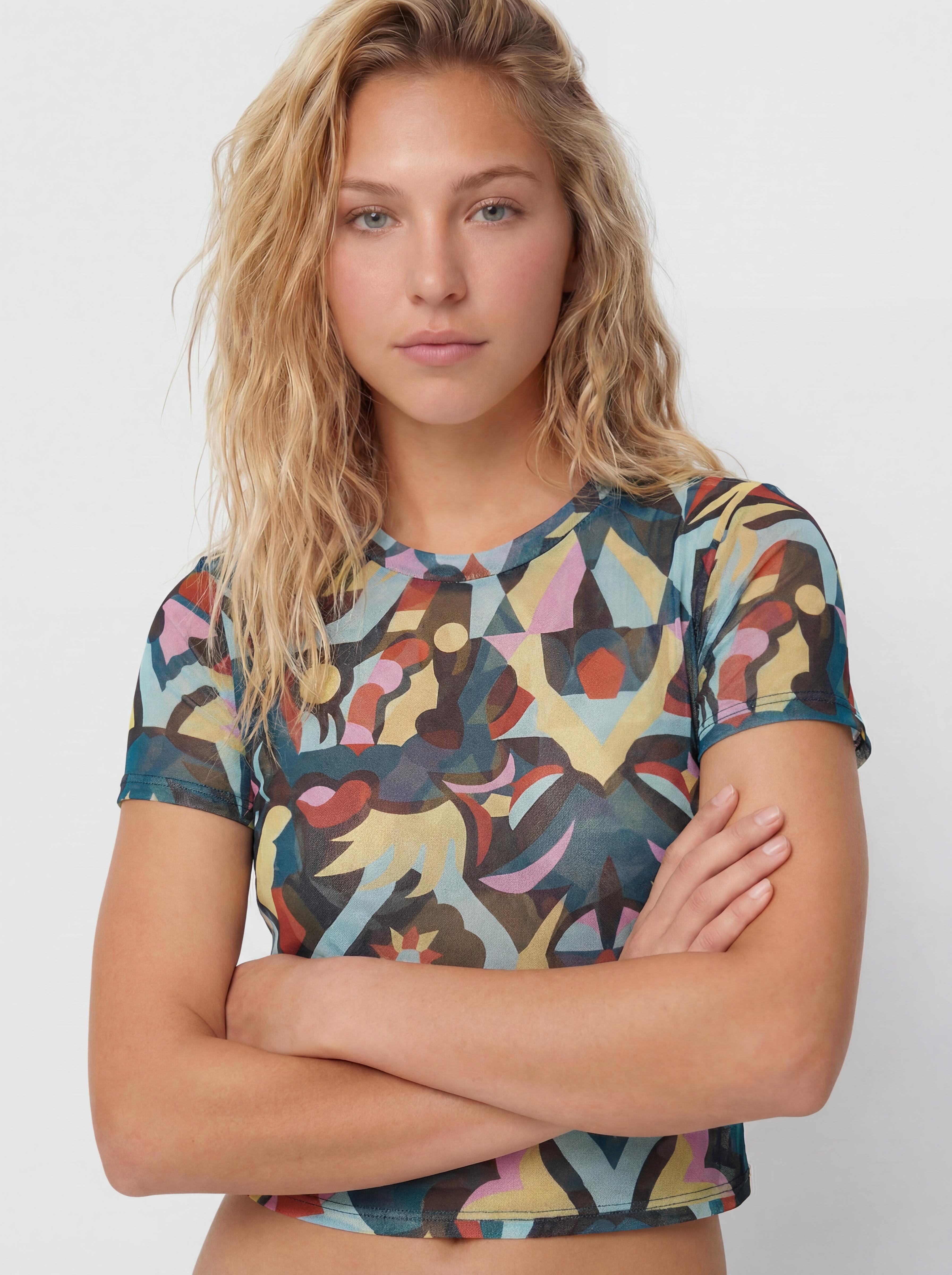 T-shirt Volcom Fa Bruno Lucas Knit Mesh Wmn (multi)