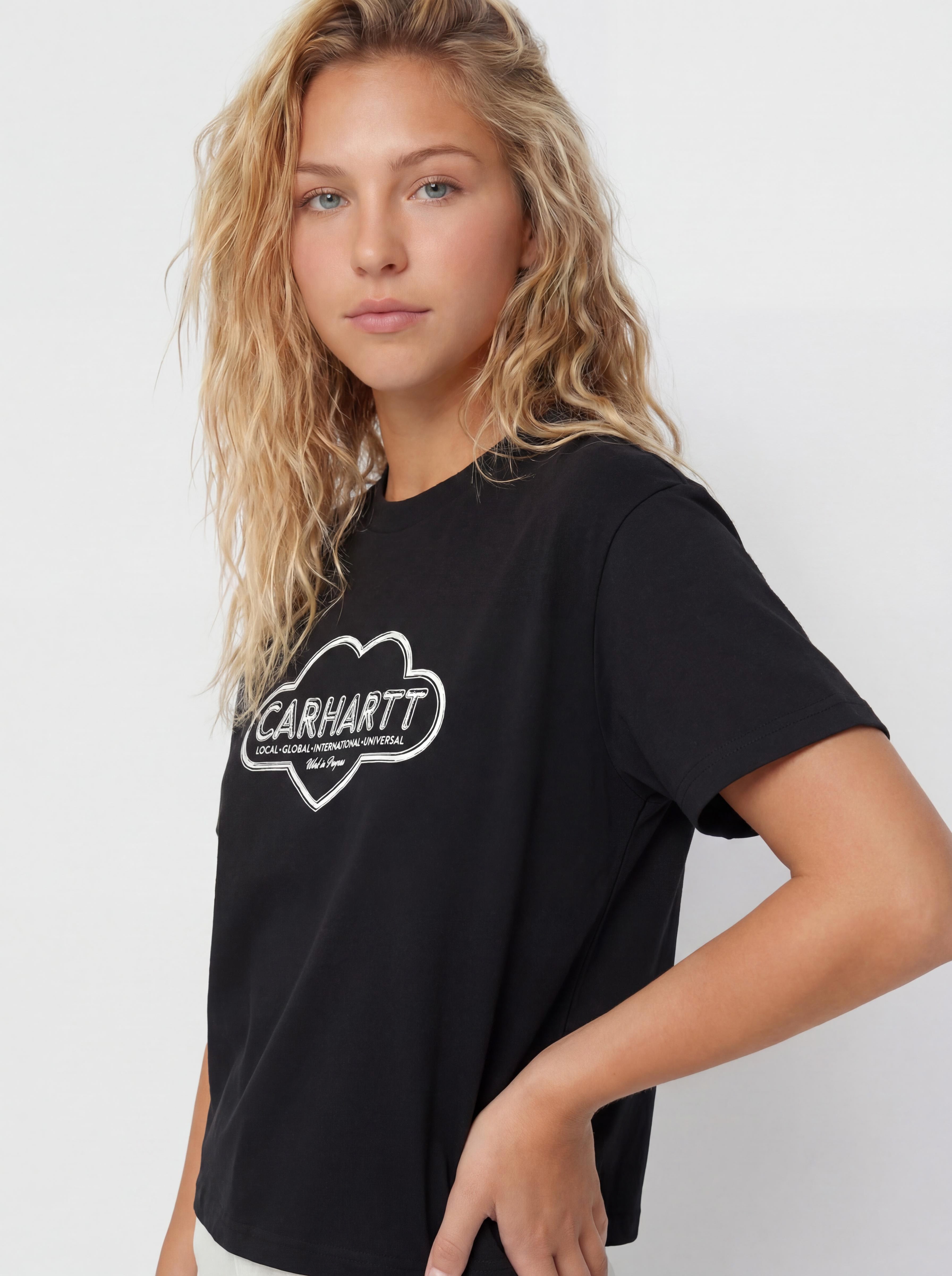 T-shirt Carhartt WIP Cloud Heart Wmn (black)