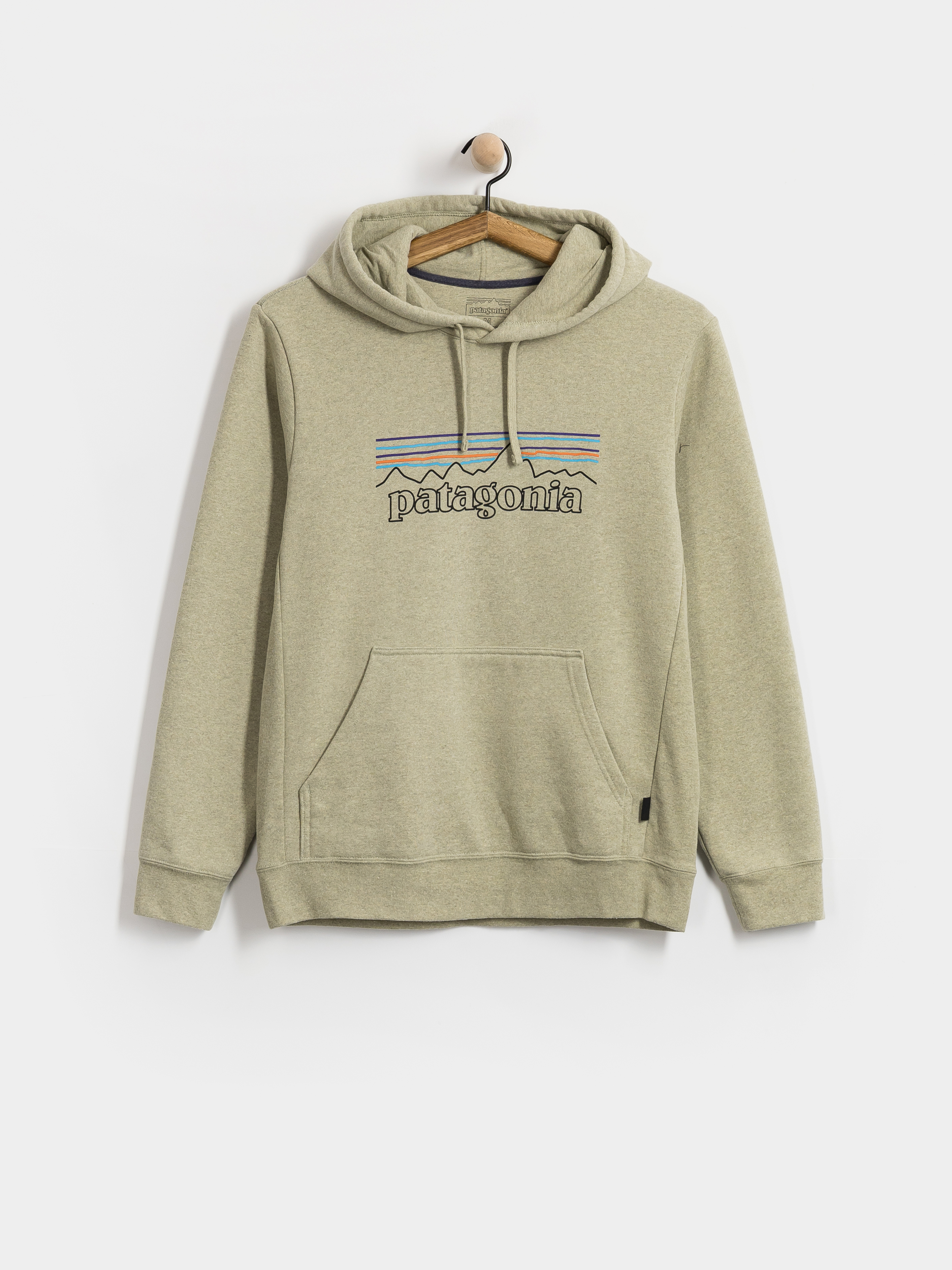 Bluza z kapturem Patagonia P 6 Logo Uprisal HD (p 6 outline/gumtree green)