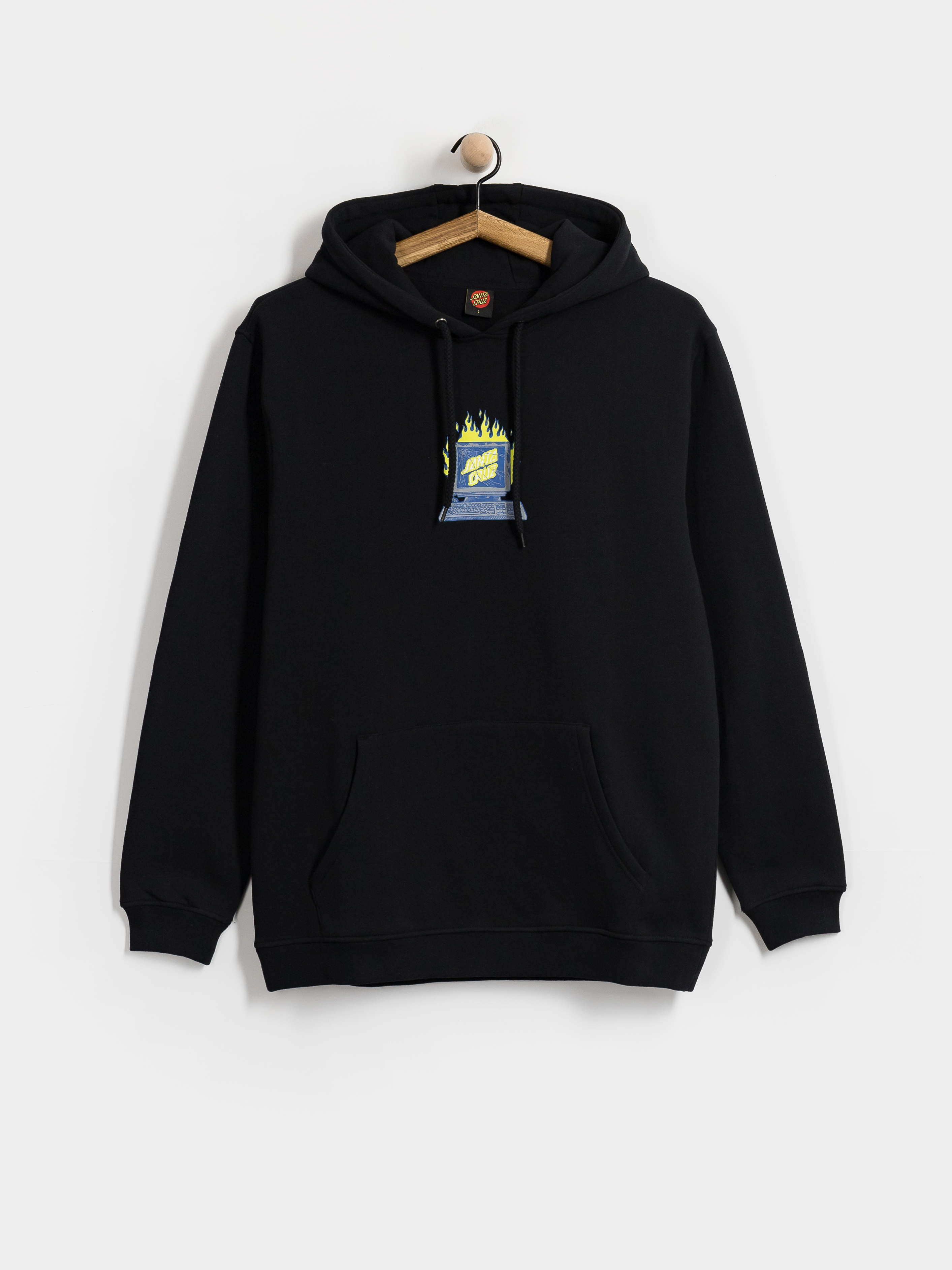 Bluza z kapturem Santa Cruz Self Destruct Centre HD (black)