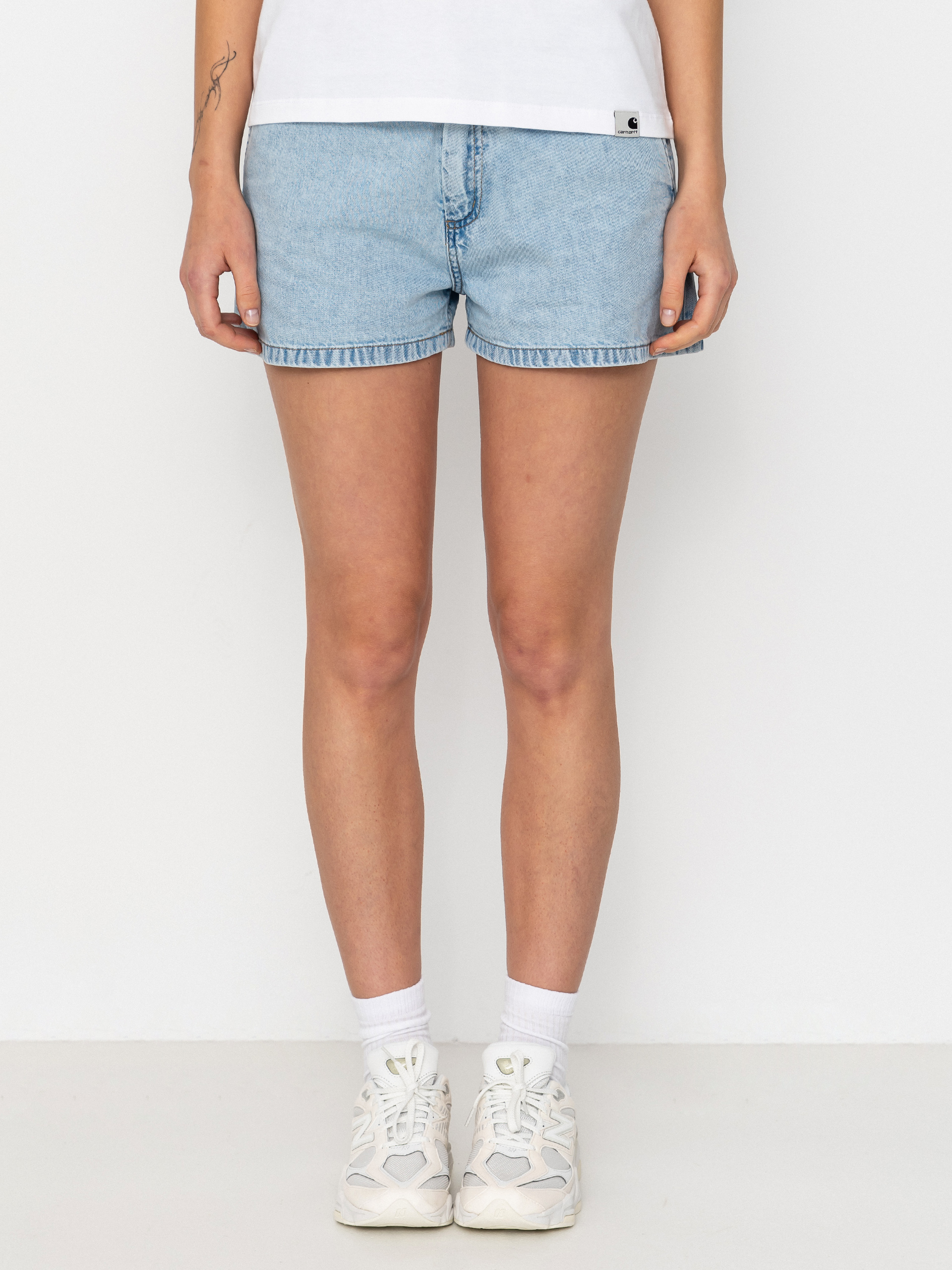 Szorty Carhartt WIP Lova Wmn (blue stone bleached)