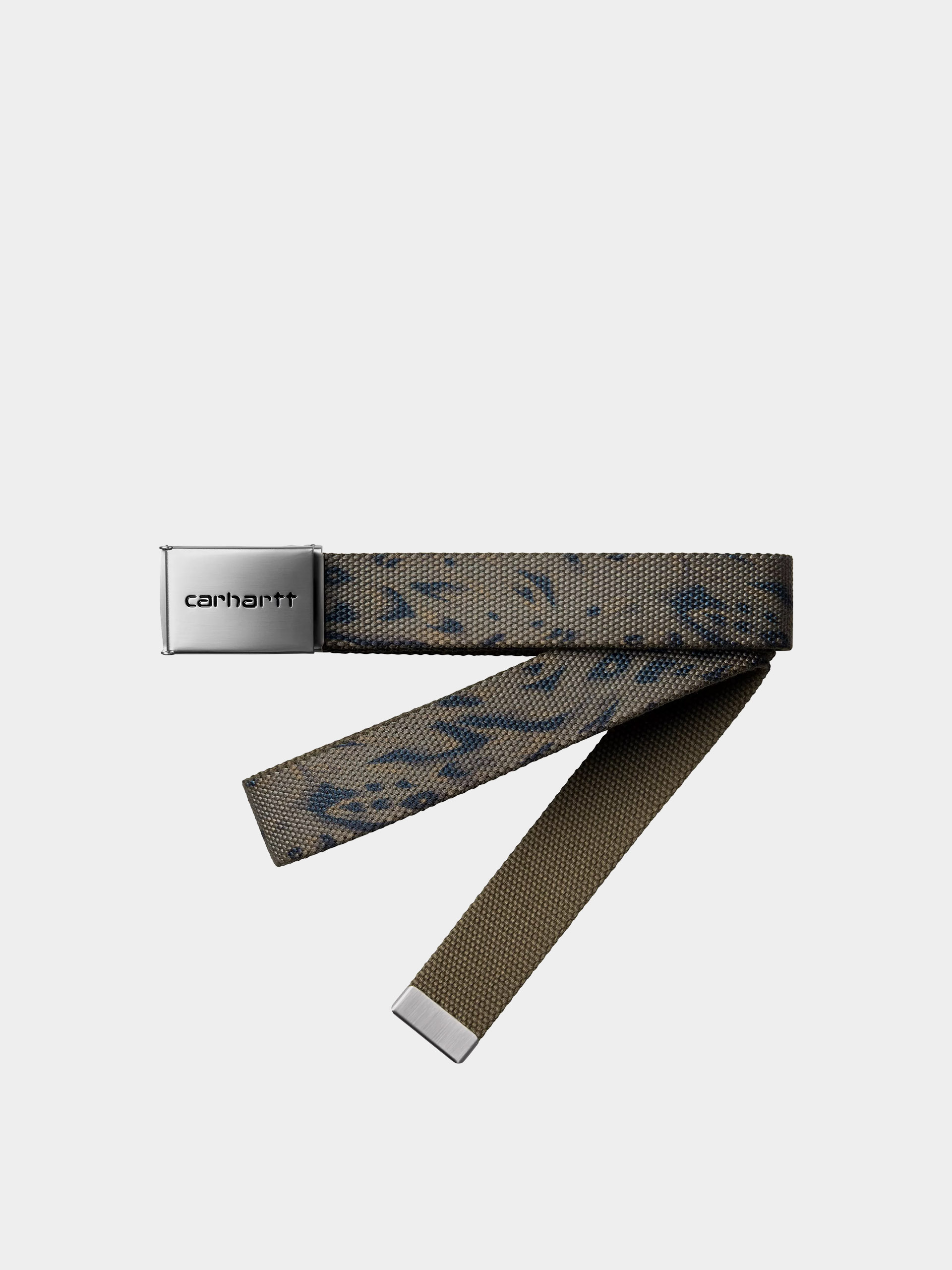Pasek Carhartt WIP Clip Chrome (duck feather print cypress)