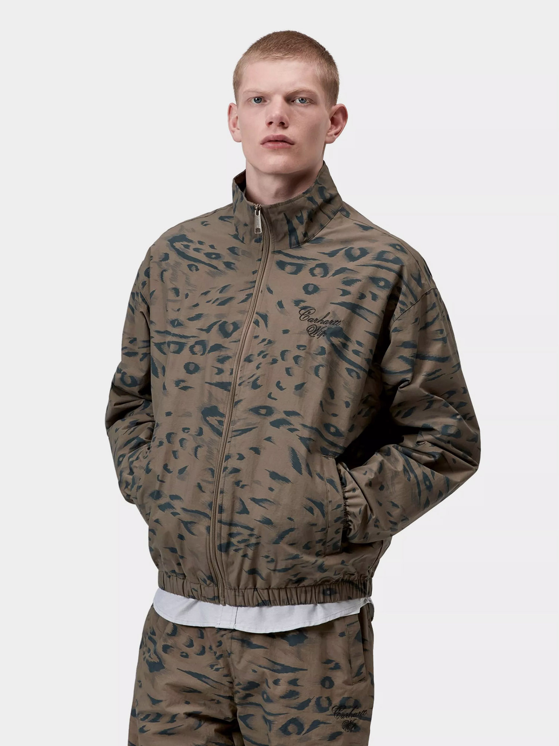 Kurtka Carhartt WIP Travon (duck feather print cypress/black)