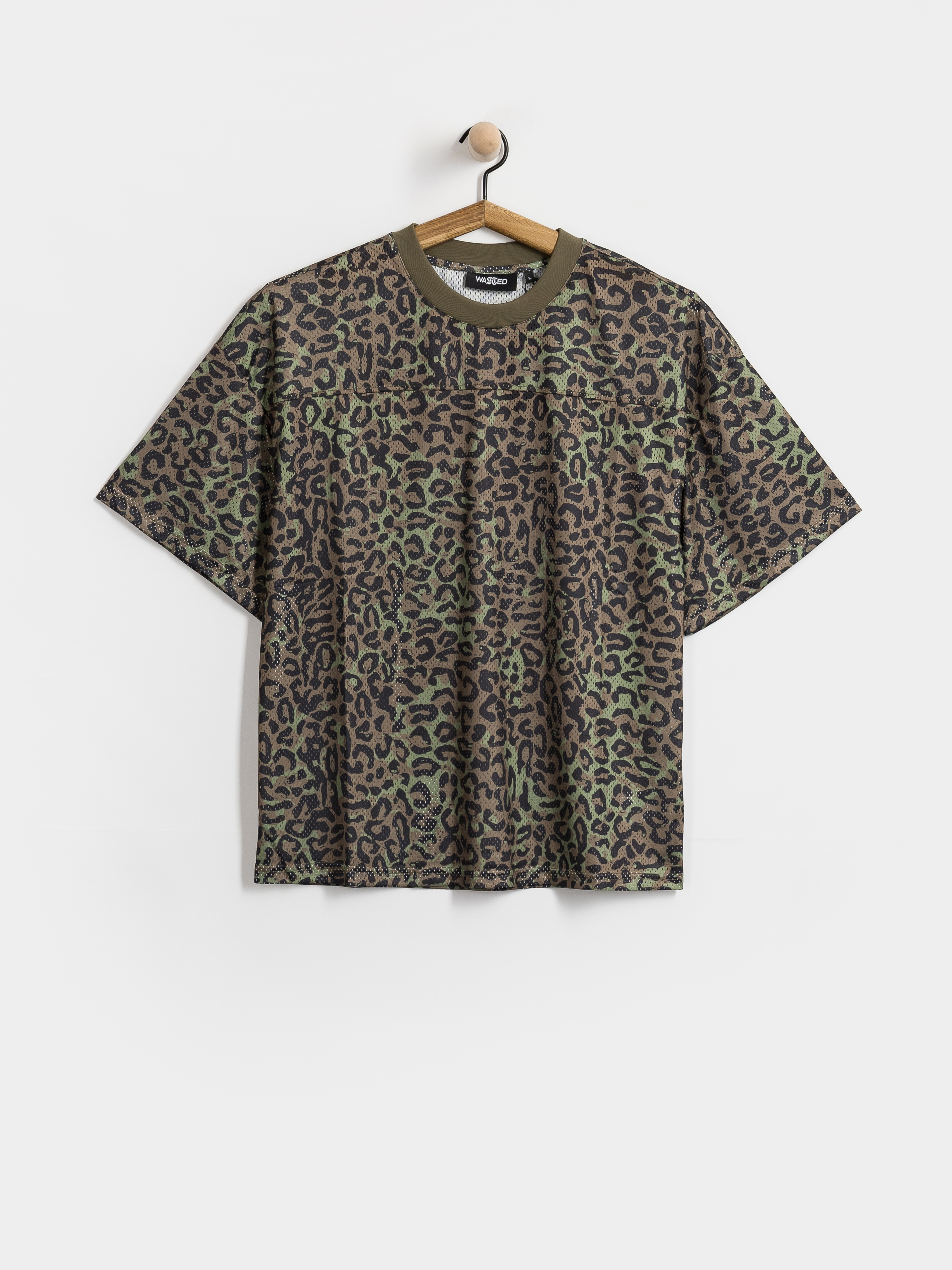 T-shirt Wasted Paris Cheetah Mesh Boxy (olive khaki camo)
