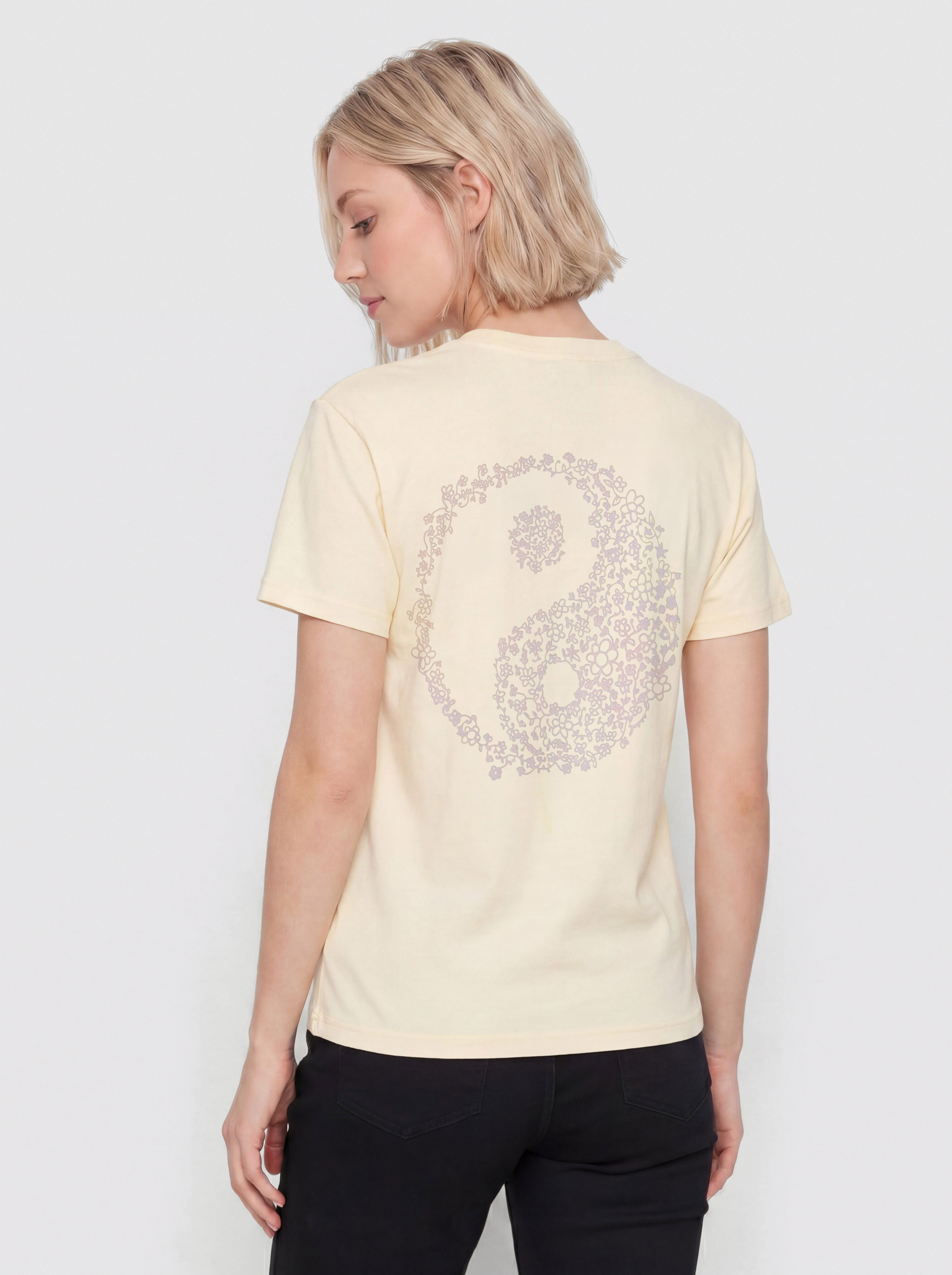 T-shirt Vans Yin And Yang Wmn (almond crisp)