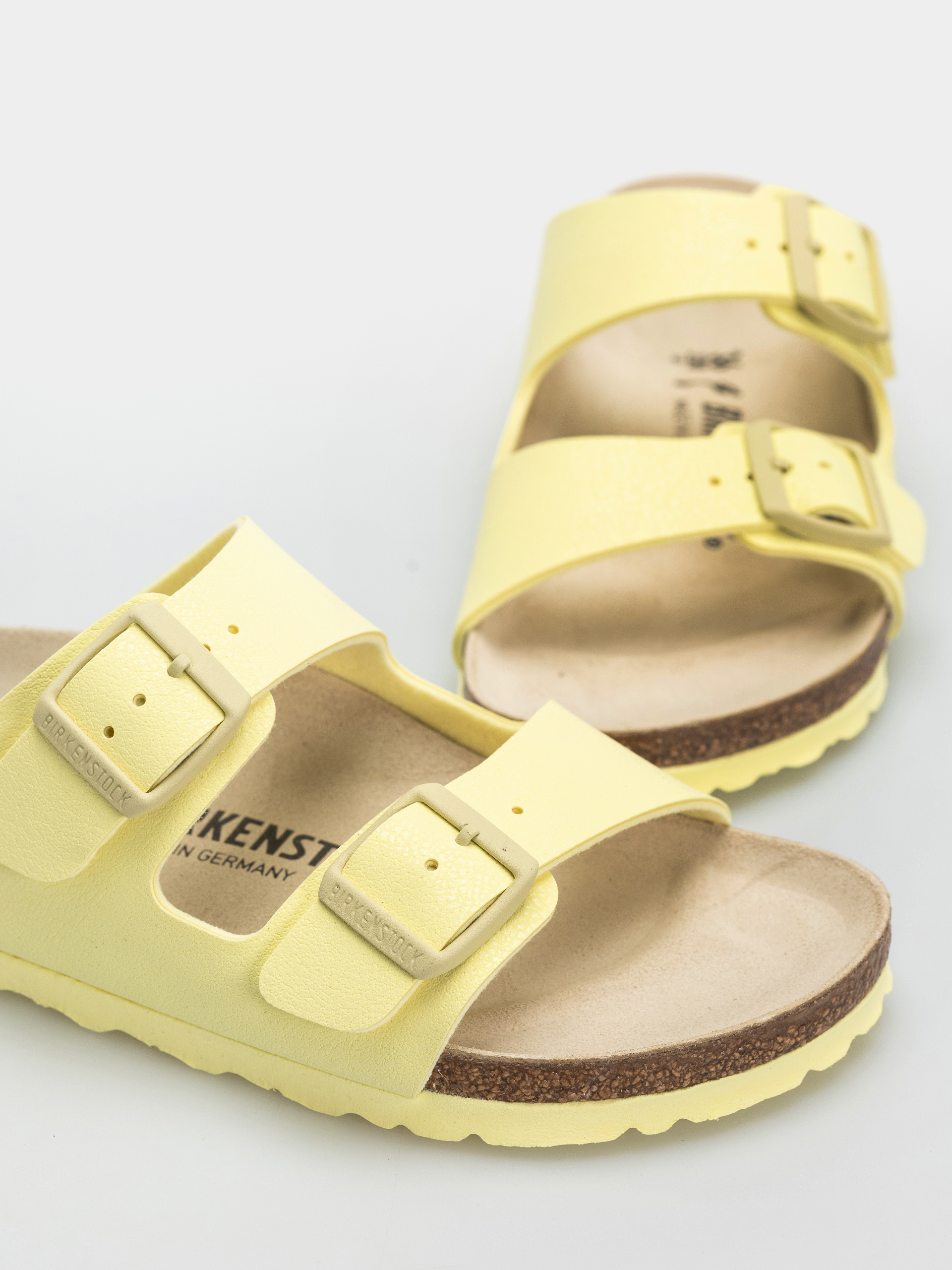 Klapki Birkenstock Arizona Birko Flor Nubuk Narrow (popcorn)