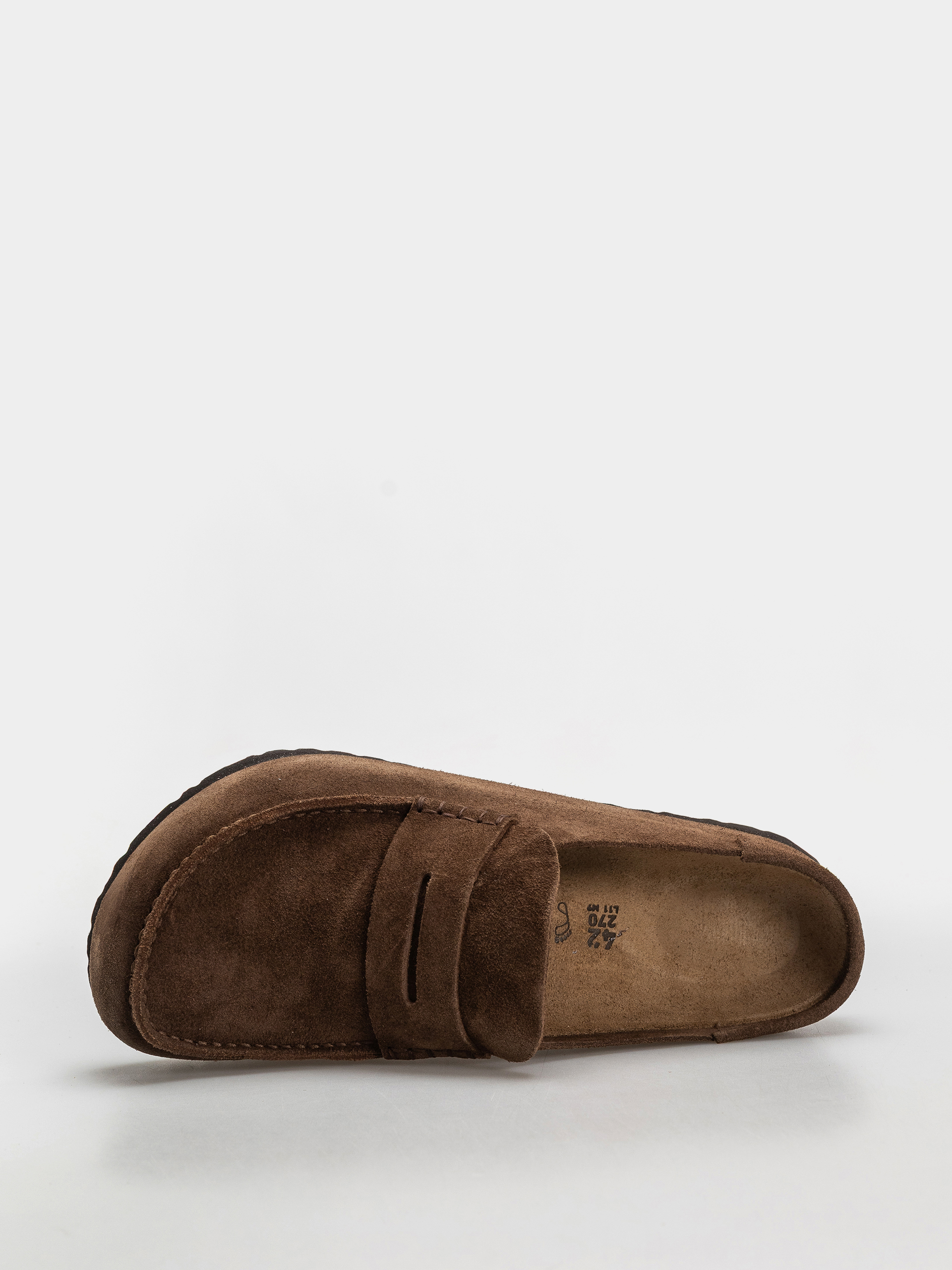 Klapki Birkenstock Naples Wrapped Suede Leather Regular (carafe)