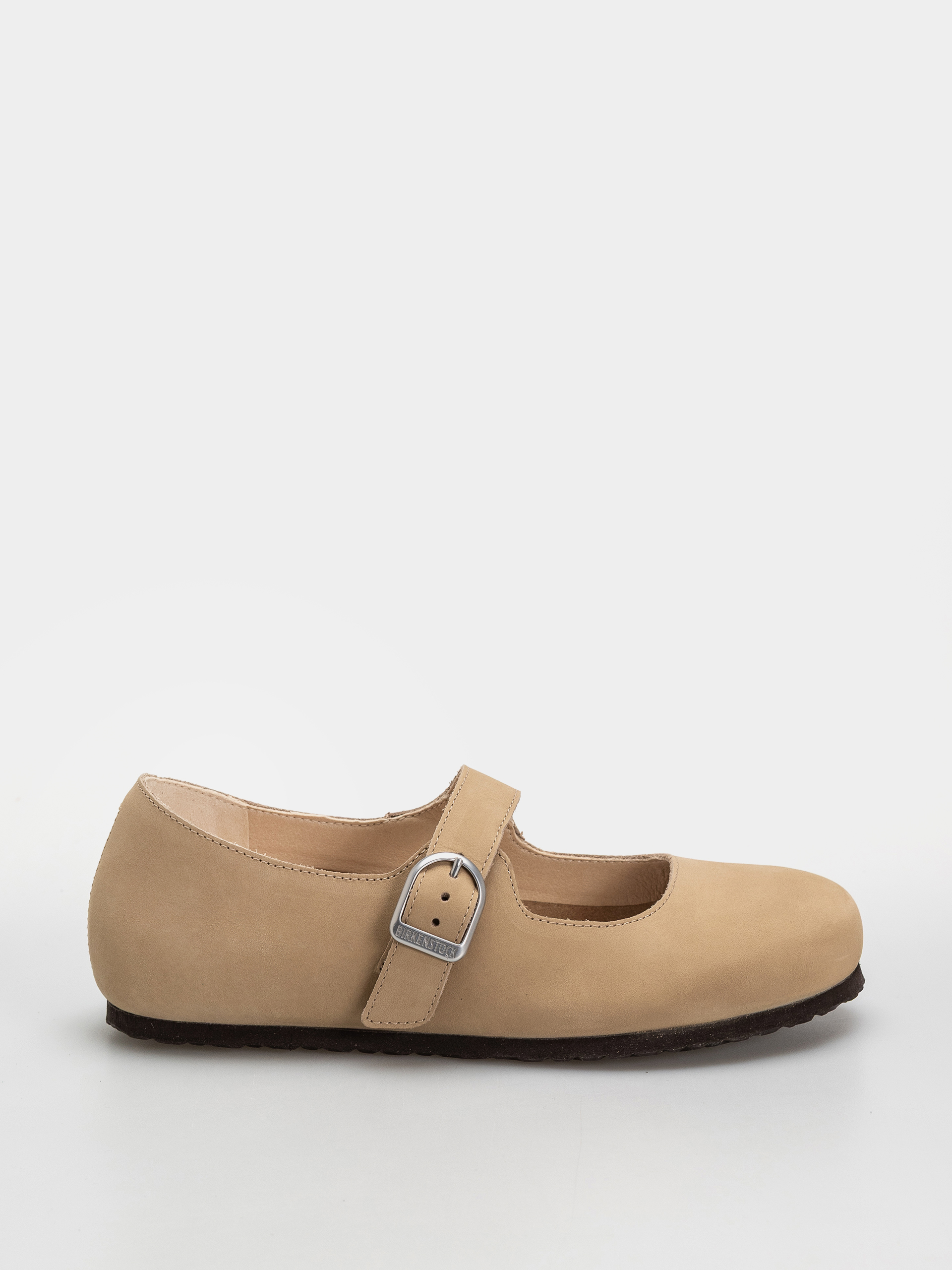 Klapki Birkenstock Santa Clarita Nubuck Leather Narrow Wmn (sandcastle)