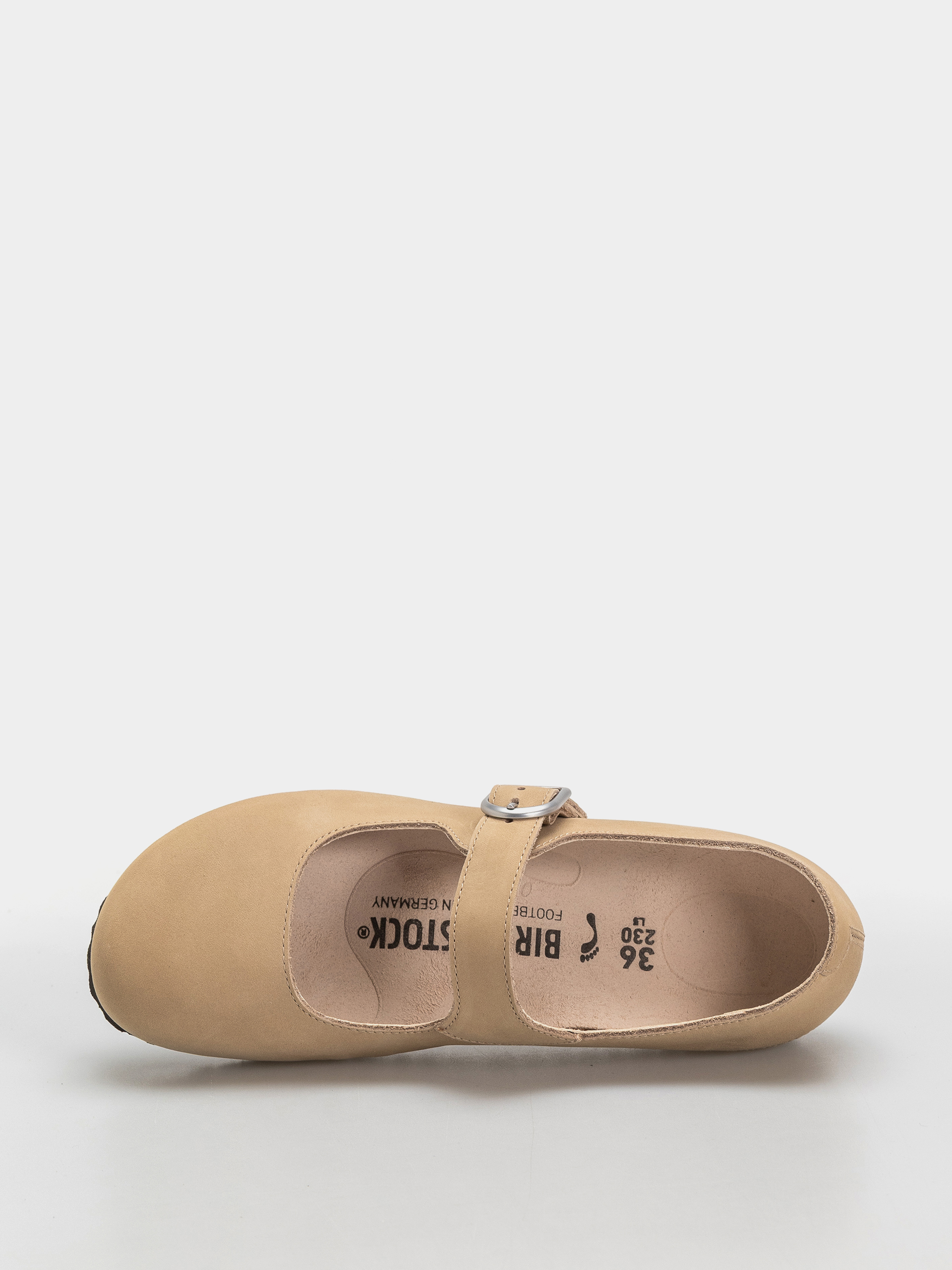 Klapki Birkenstock Santa Clarita Nubuck Leather Narrow Wmn (sandcastle)