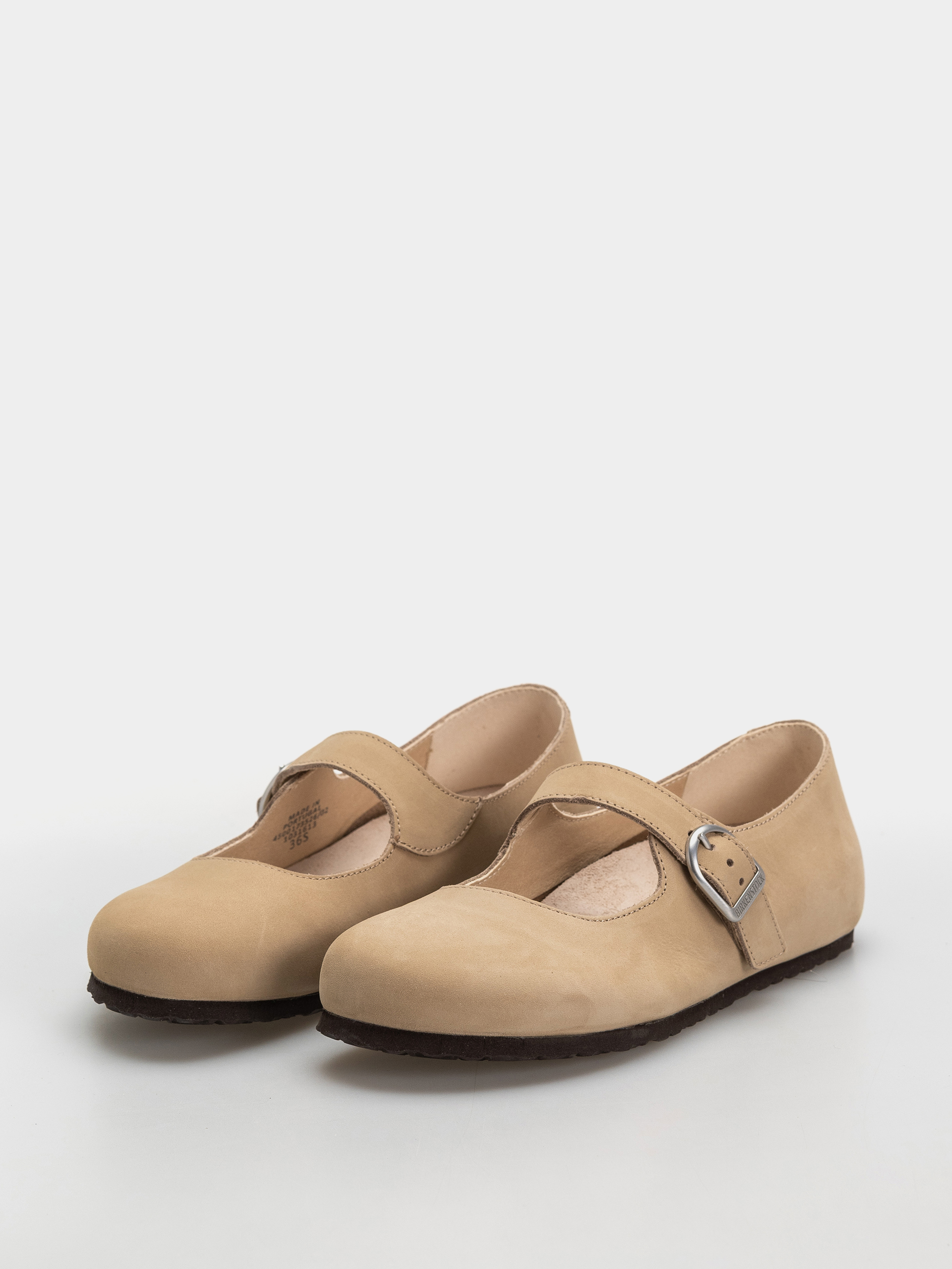 Klapki Birkenstock Santa Clarita Nubuck Leather Narrow Wmn (sandcastle)