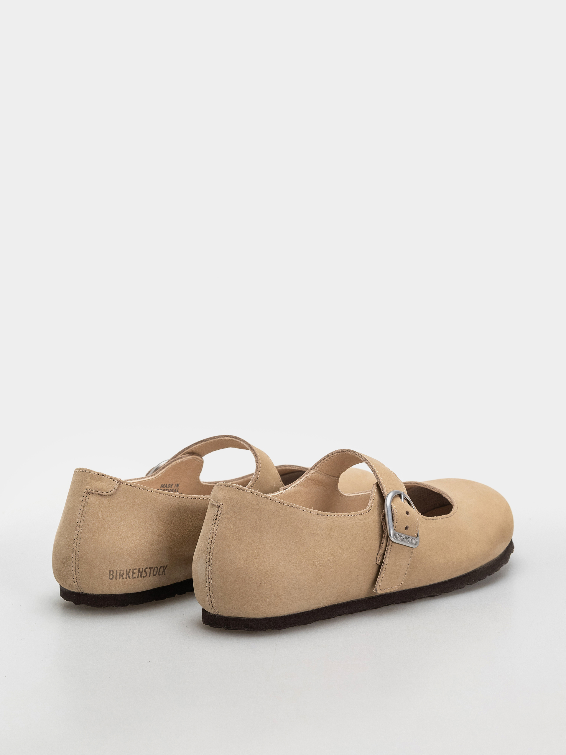 Klapki Birkenstock Santa Clarita Nubuck Leather Narrow Wmn (sandcastle)