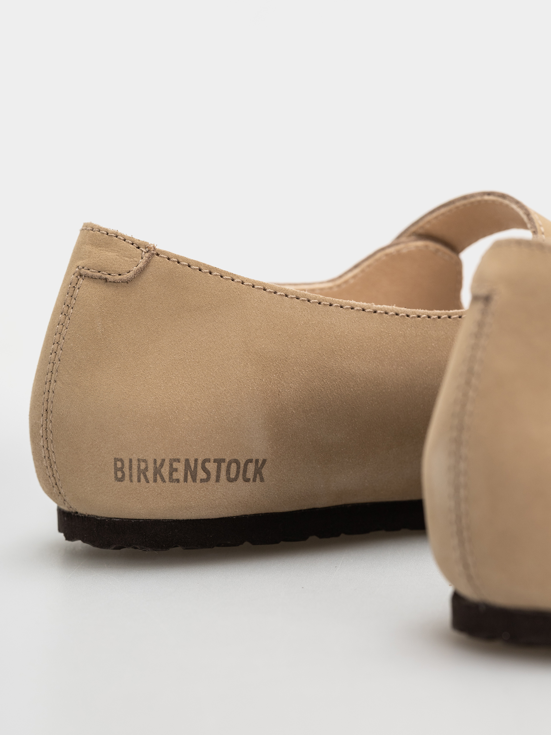 Klapki Birkenstock Santa Clarita Nubuck Leather Narrow Wmn (sandcastle)