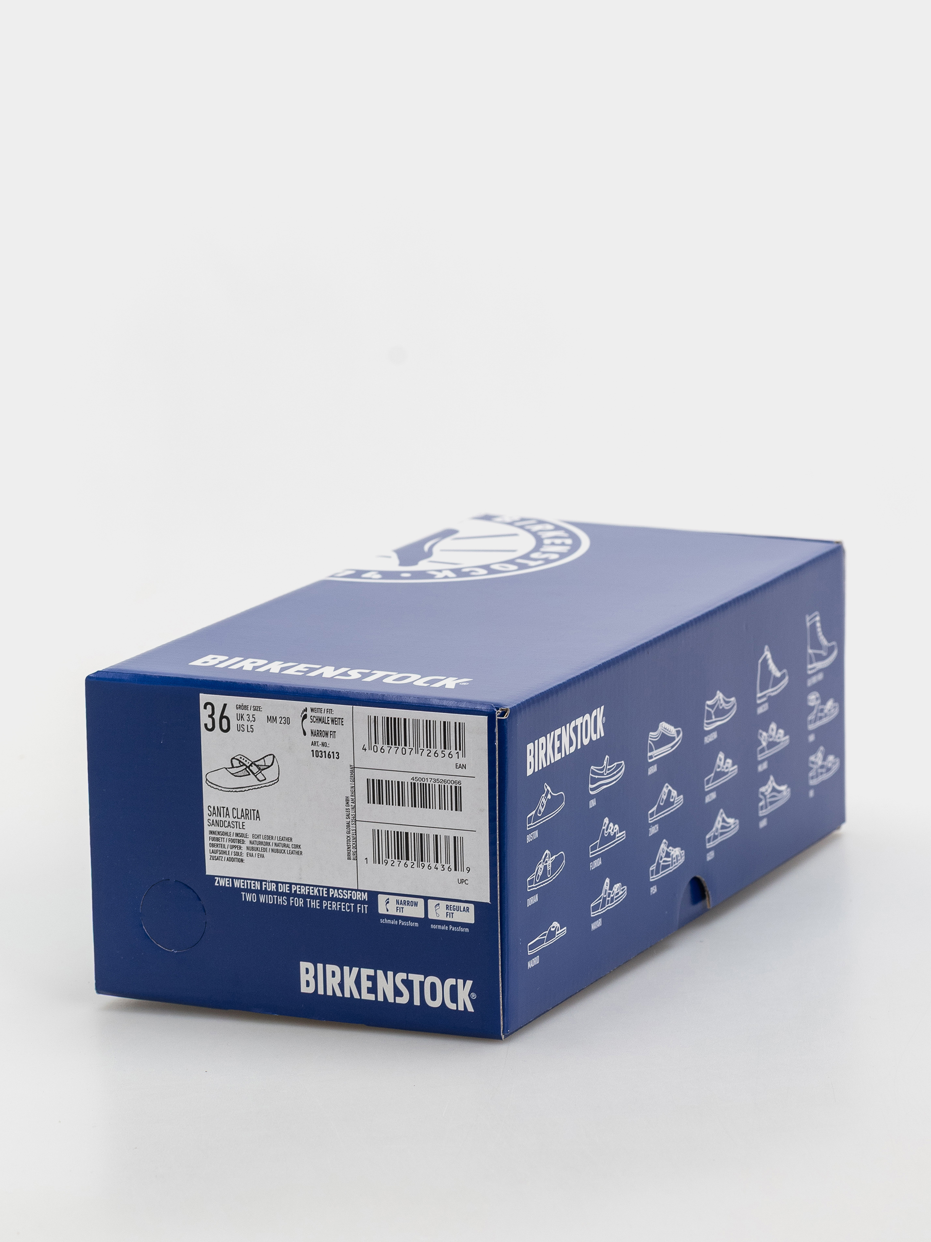 Klapki Birkenstock Santa Clarita Nubuck Leather Narrow Wmn (sandcastle)