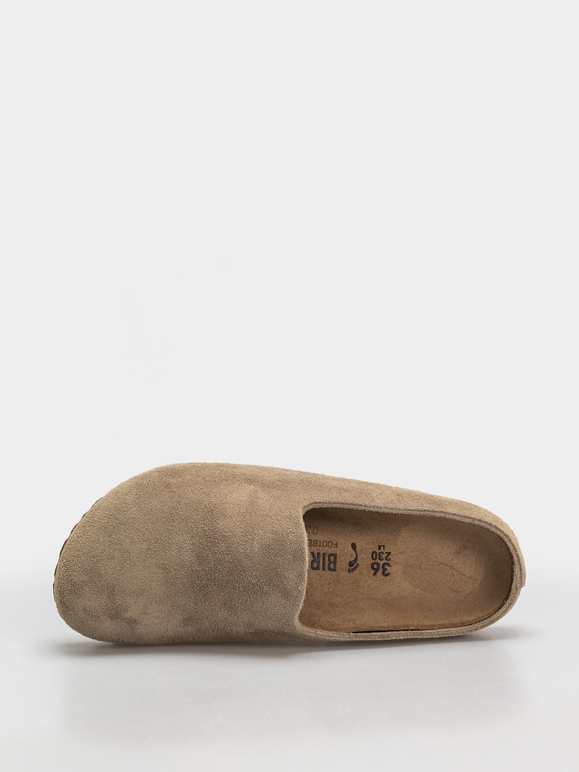 Klapki Birkenstock Amsterdam Wrapped Suede Leather Narrow (taupe)