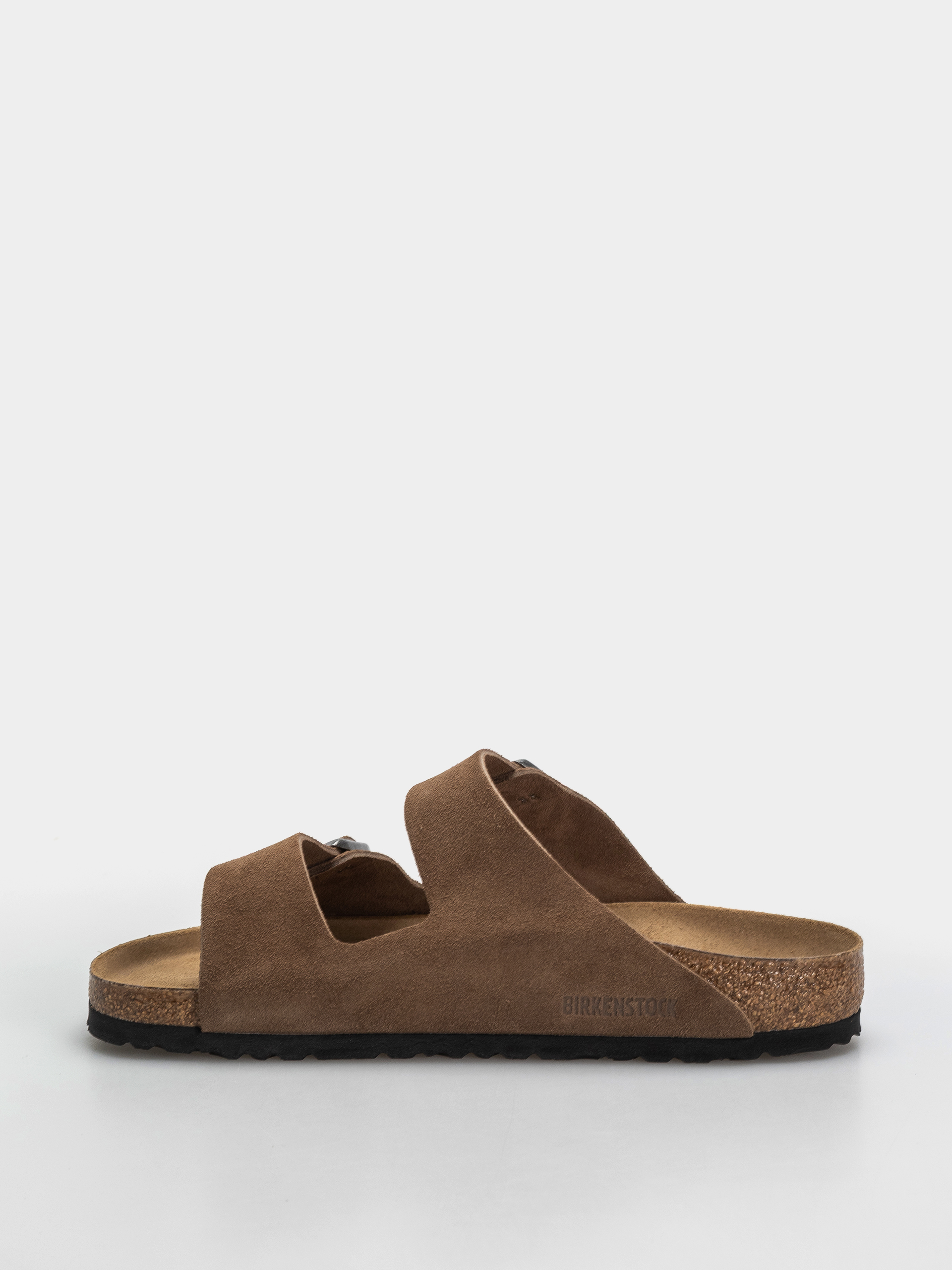 Klapki Birkenstock Arizona Suede Leather Regular (dark tea)