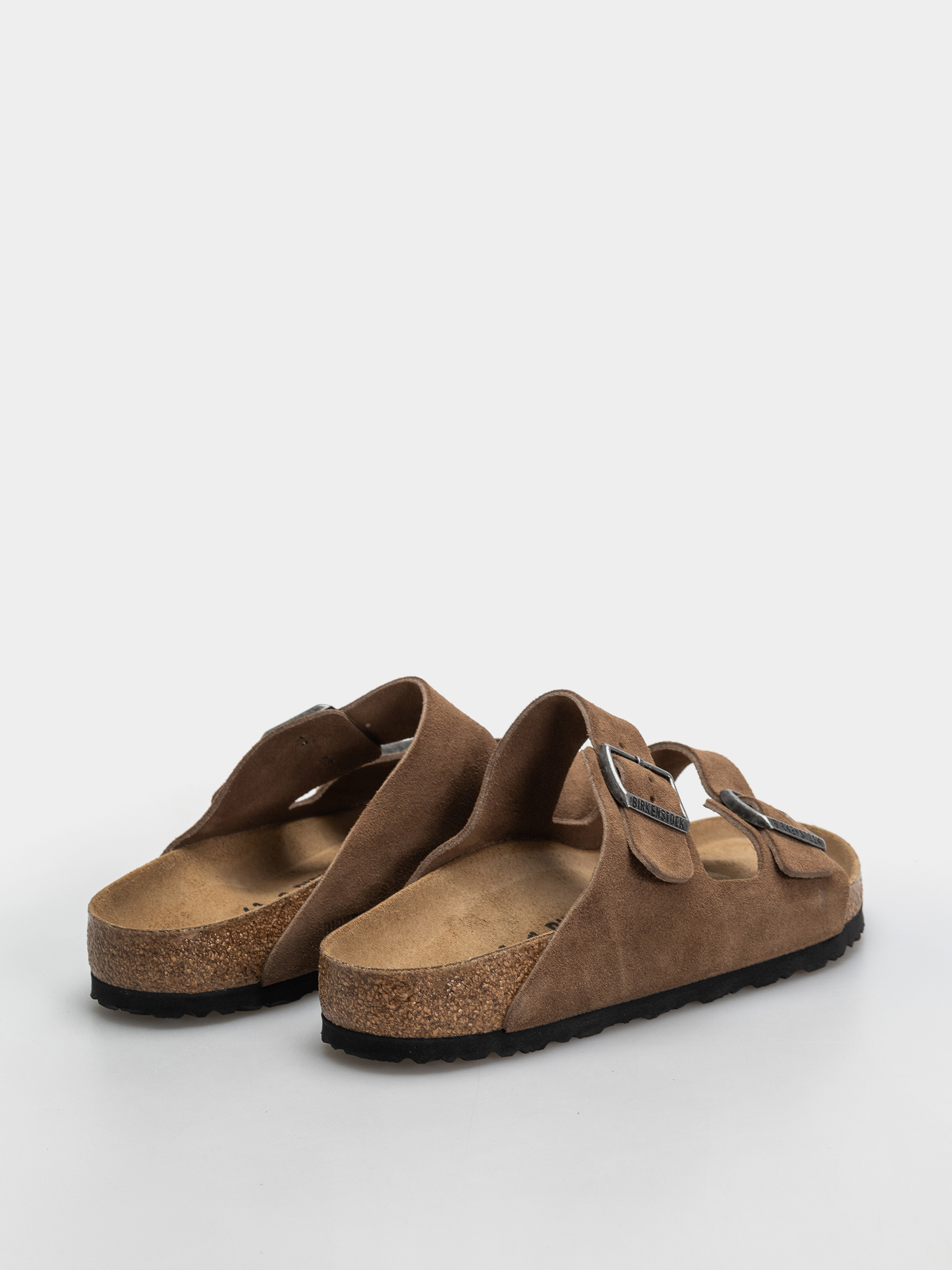 Klapki Birkenstock Arizona Suede Leather Regular (dark tea)