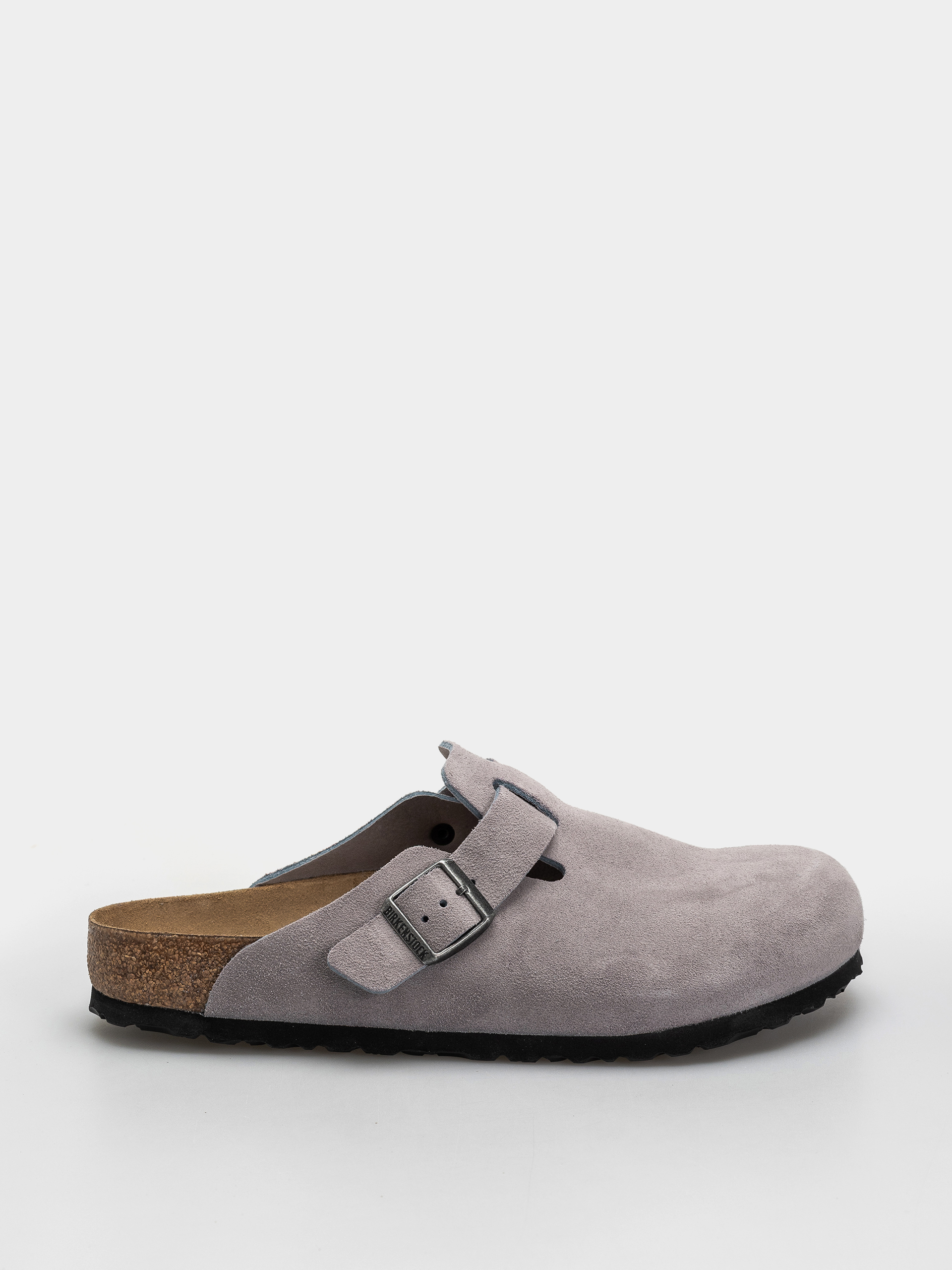 Klapki Birkenstock Boston Suede Leather Regular (lavender sky)