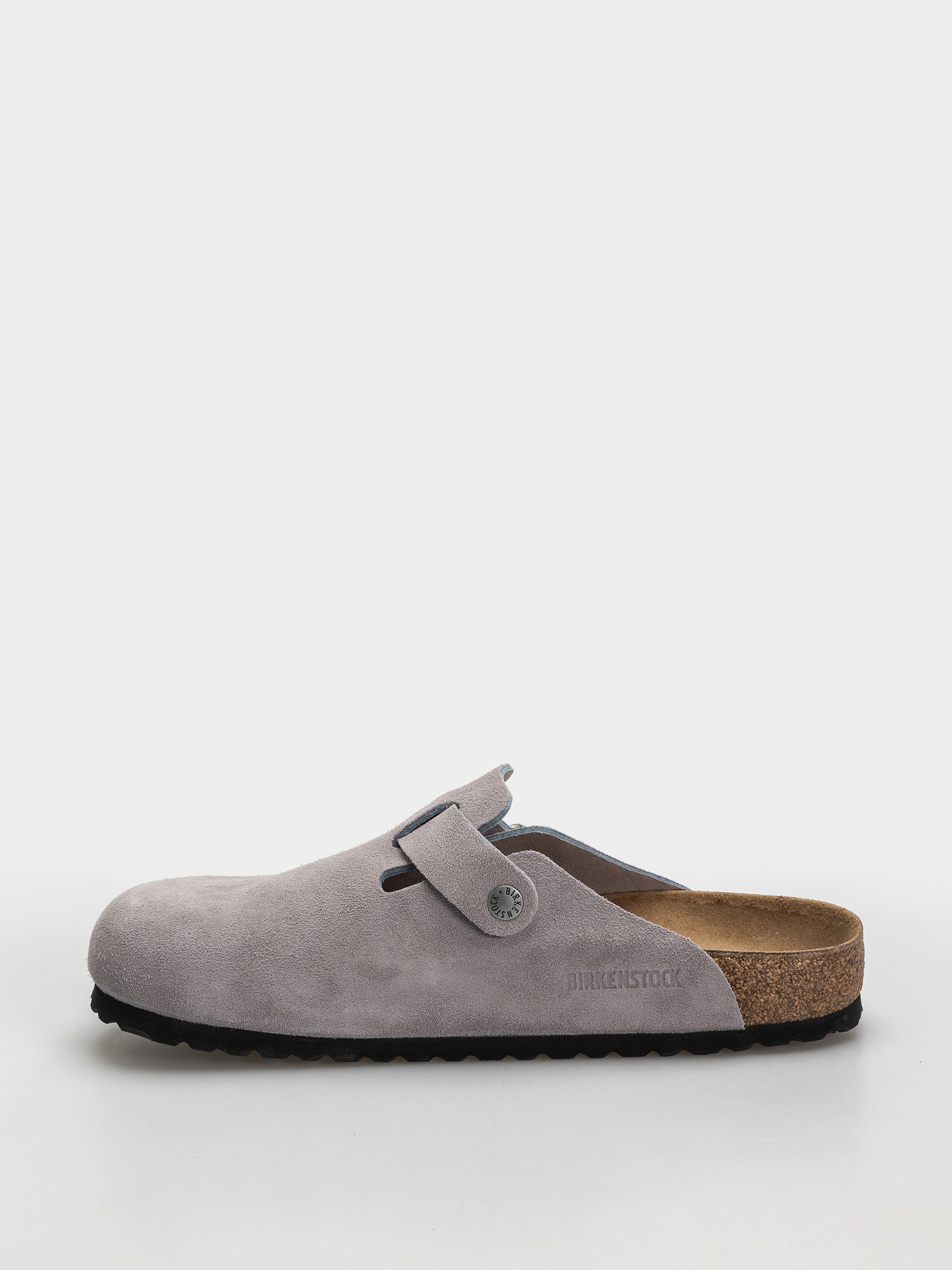 Klapki Birkenstock Boston Suede Leather Regular (lavender sky)