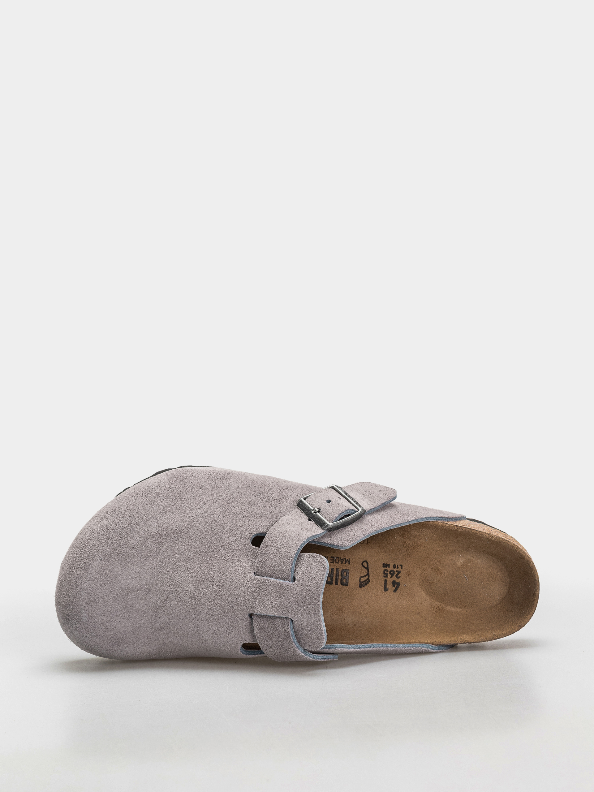 Klapki Birkenstock Boston Suede Leather Regular (lavender sky)