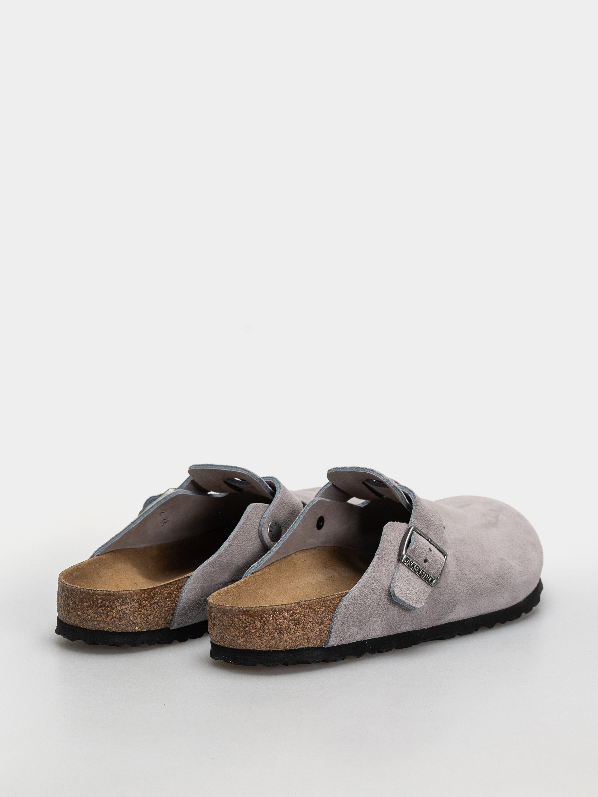 Klapki Birkenstock Boston Suede Leather Regular (lavender sky)