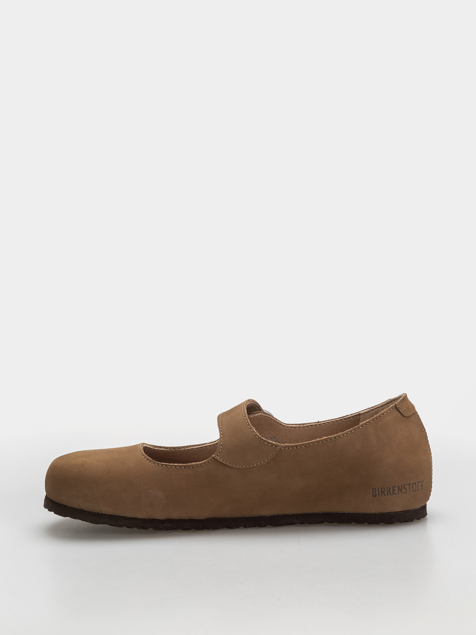 Klapki Birkenstock Santa Clarita Nubuck Leather Narrow Wmn (dark tea)