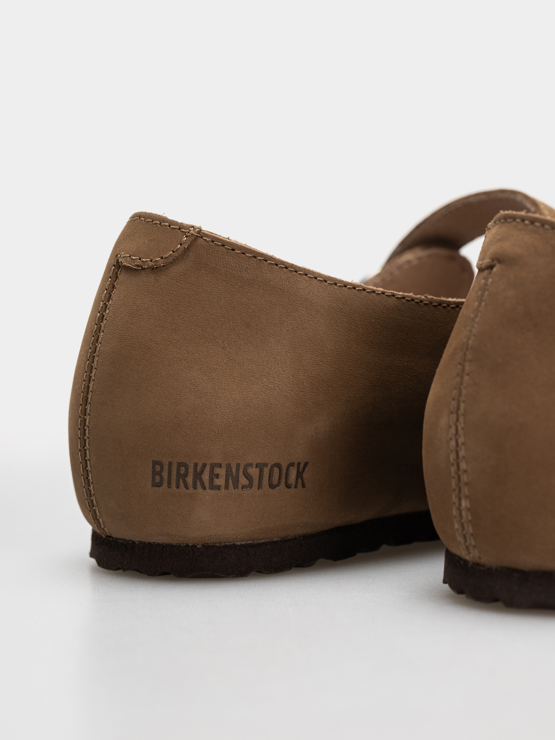 Klapki Birkenstock Santa Clarita Nubuck Leather Narrow Wmn (dark tea)