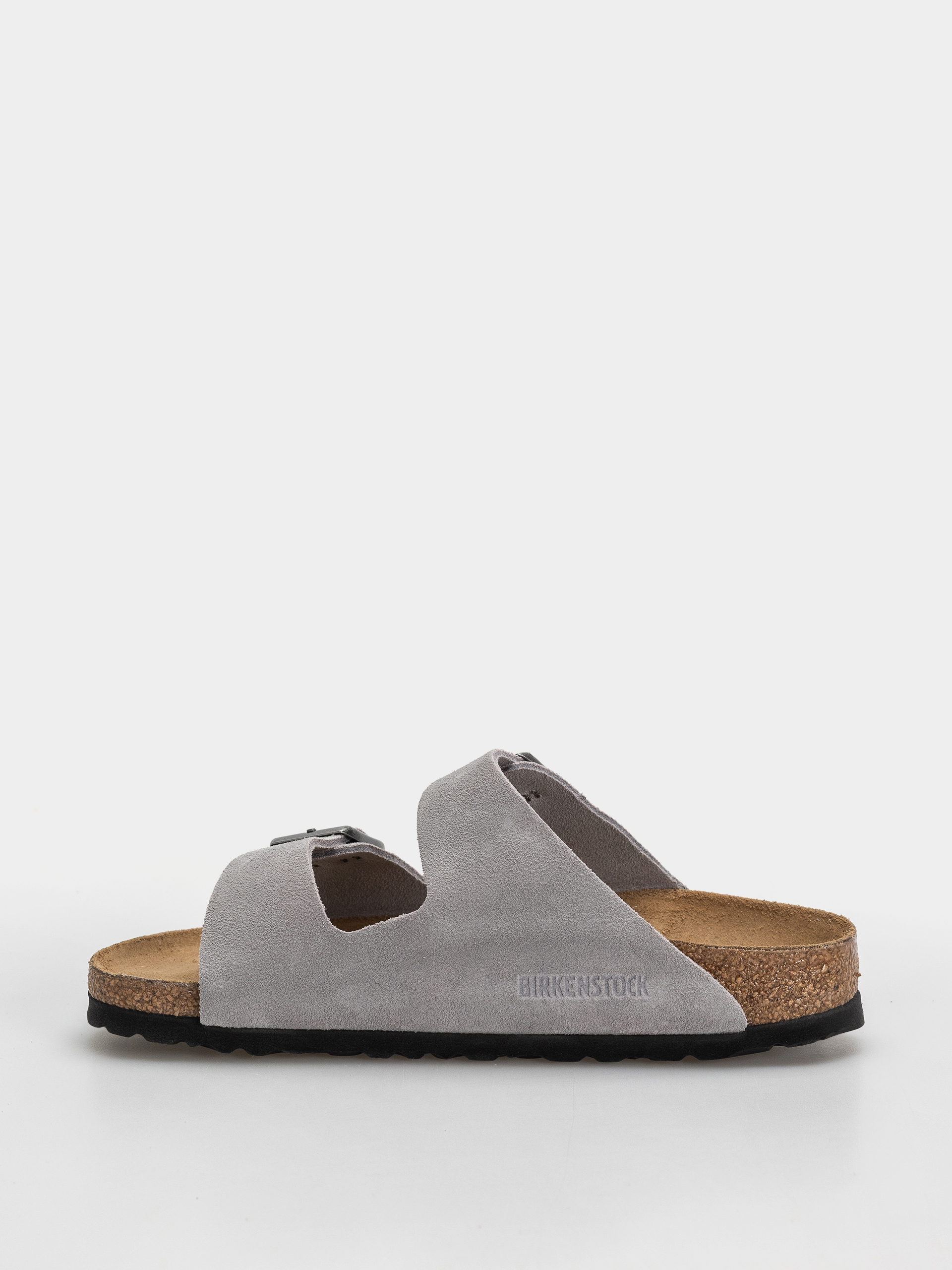 Klapki Birkenstock Arizona Suede Leather Narrow (lavender sky)