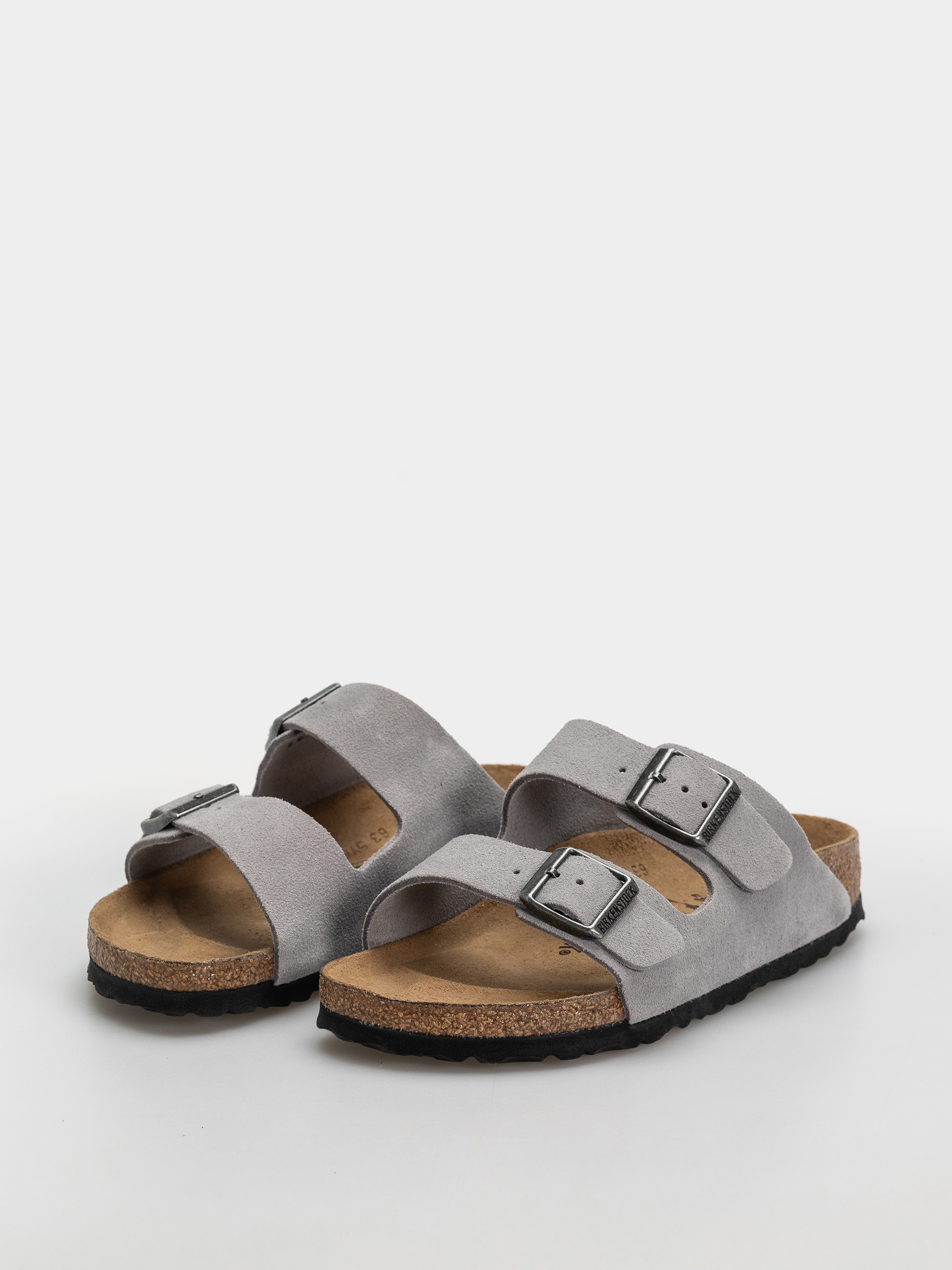 Klapki Birkenstock Arizona Suede Leather Narrow (lavender sky)