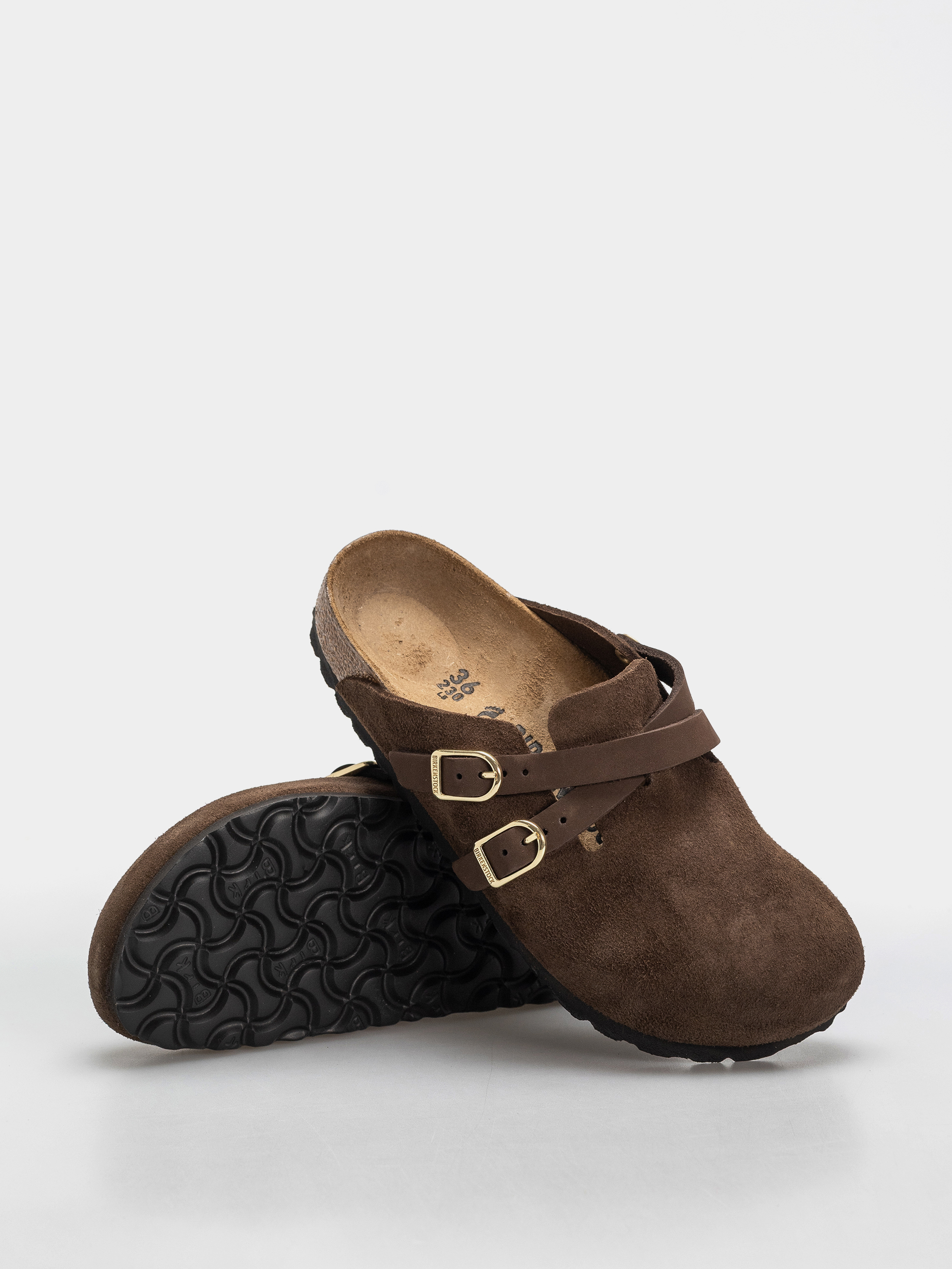 Klapki Birkenstock Blair Suede Leather Narrow Wmn (carafe)