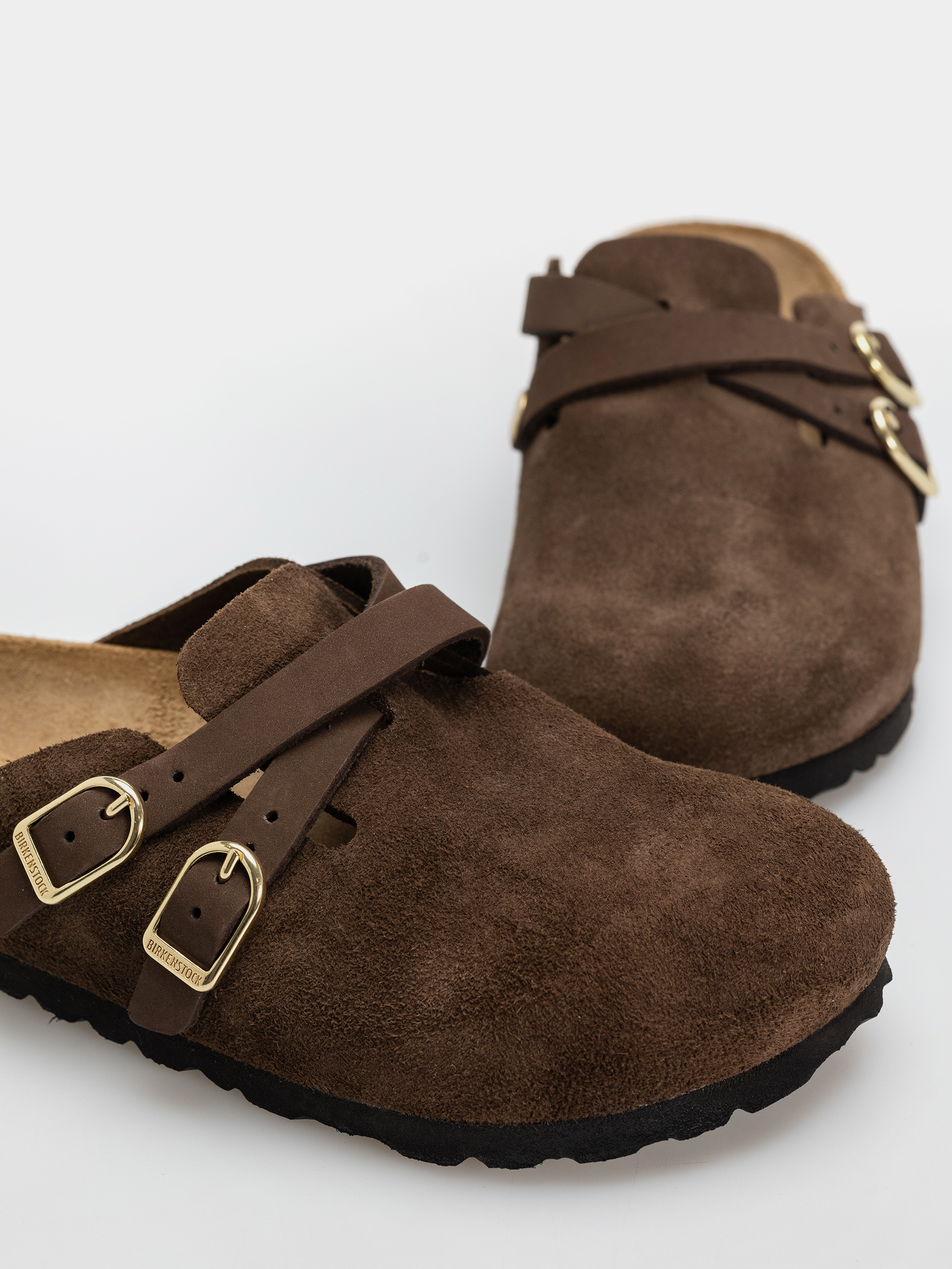Klapki Birkenstock Blair Suede Leather Narrow Wmn (carafe)