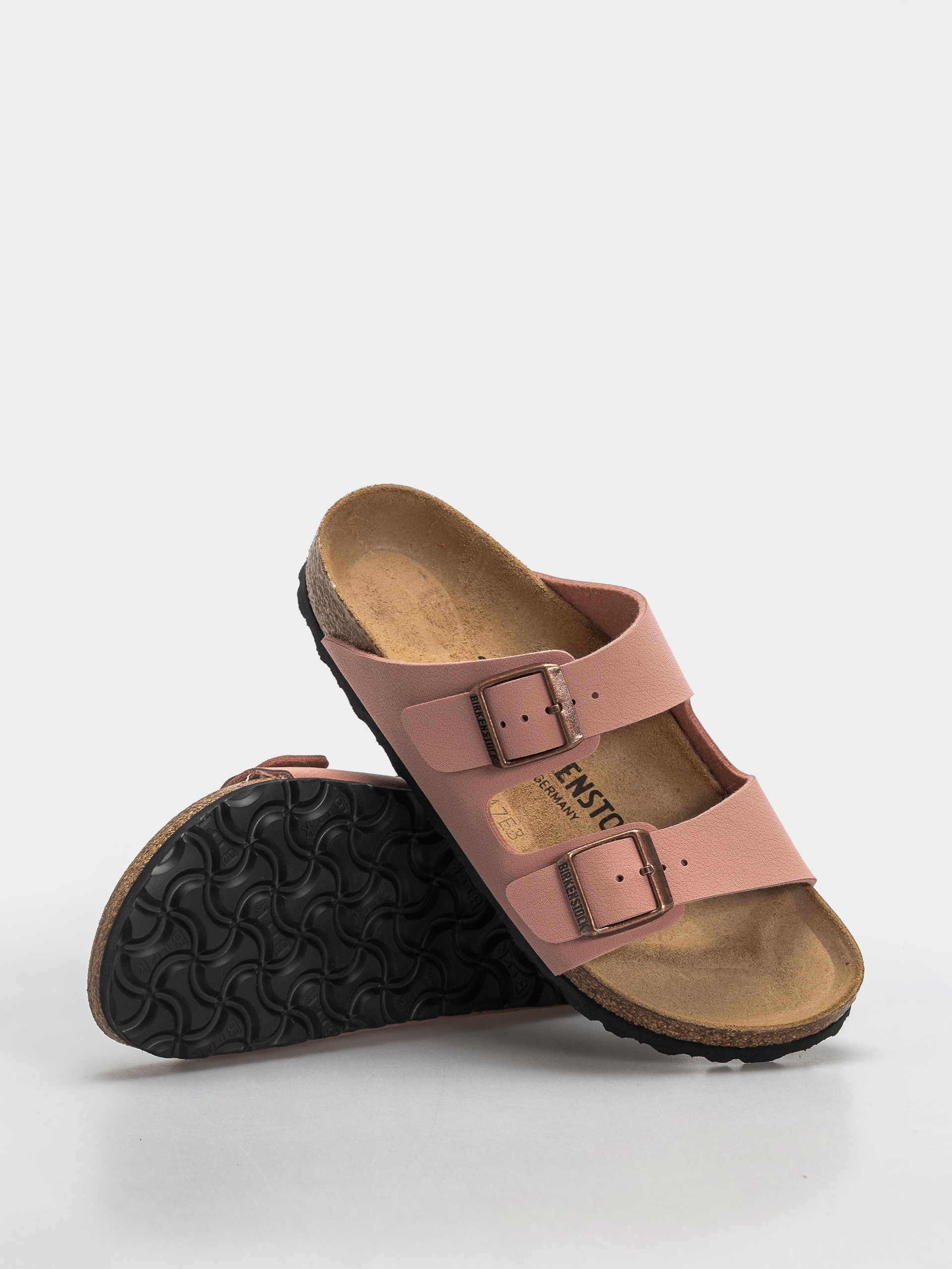 Klapki Birkenstock Arizona Birkibuc Narrow (pink clay)