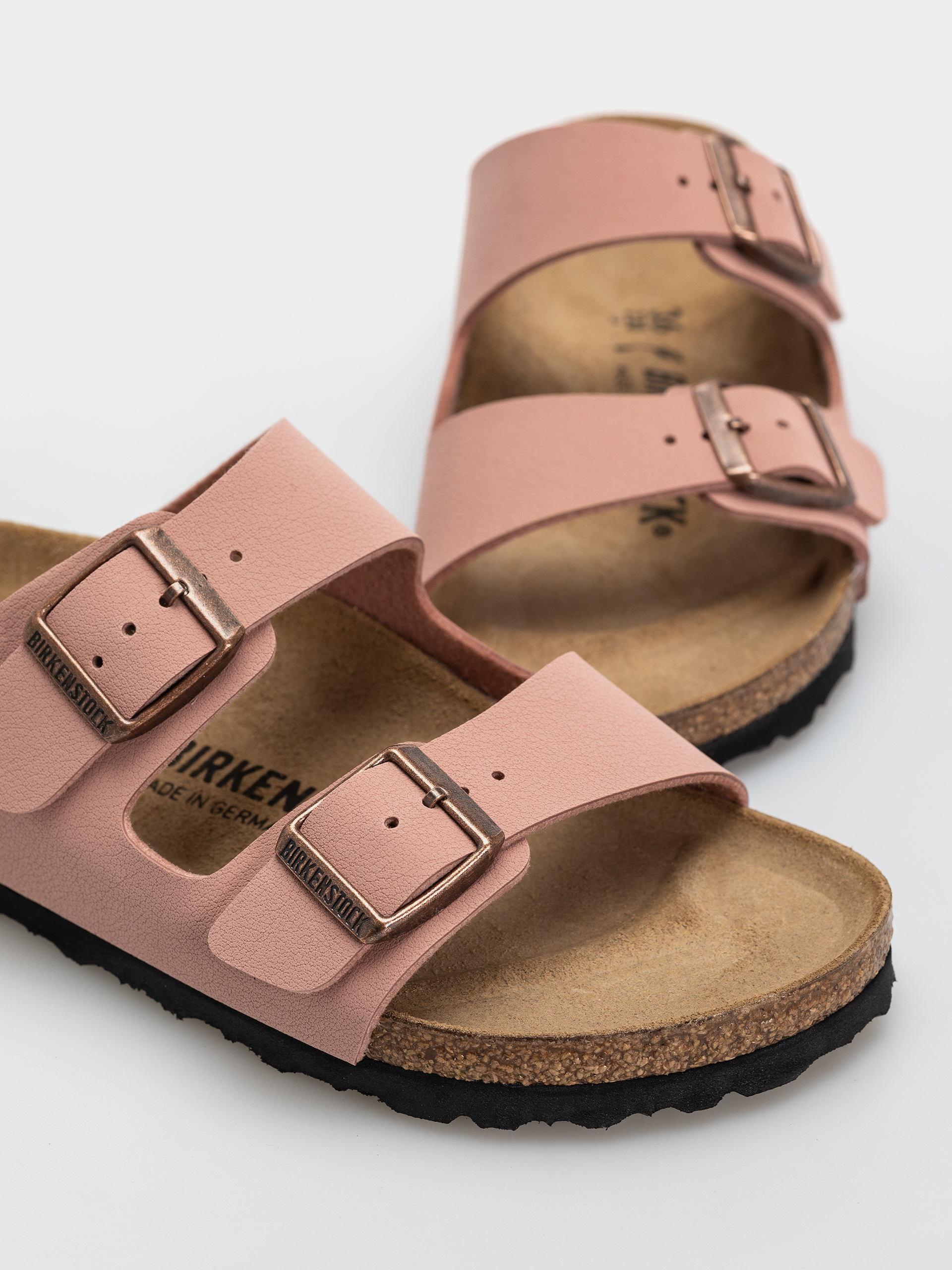Klapki Birkenstock Arizona Birkibuc Narrow (pink clay)