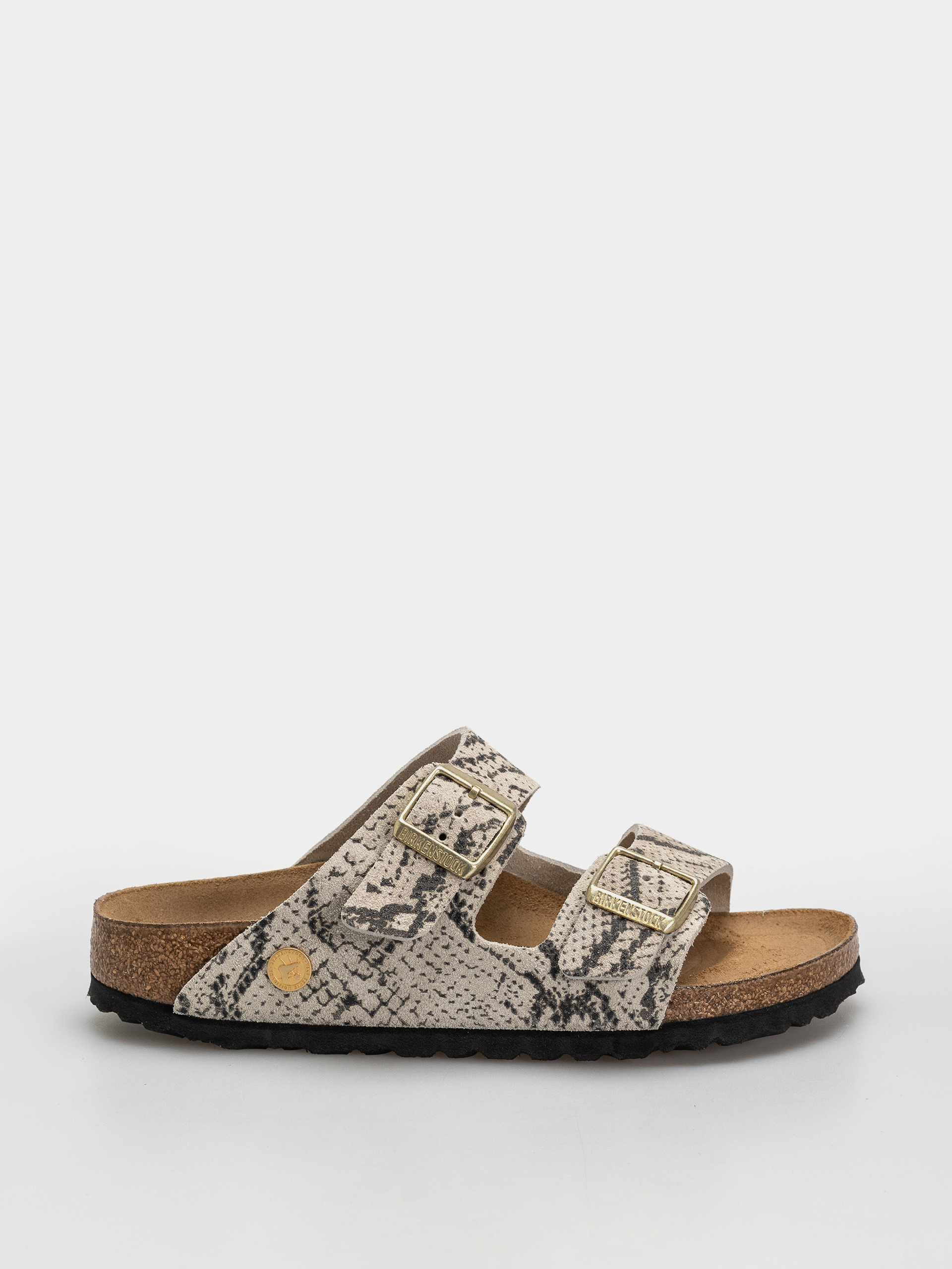 Klapki Birkenstock Arizona Suede Leather Narrow Wmn (snake oyster)