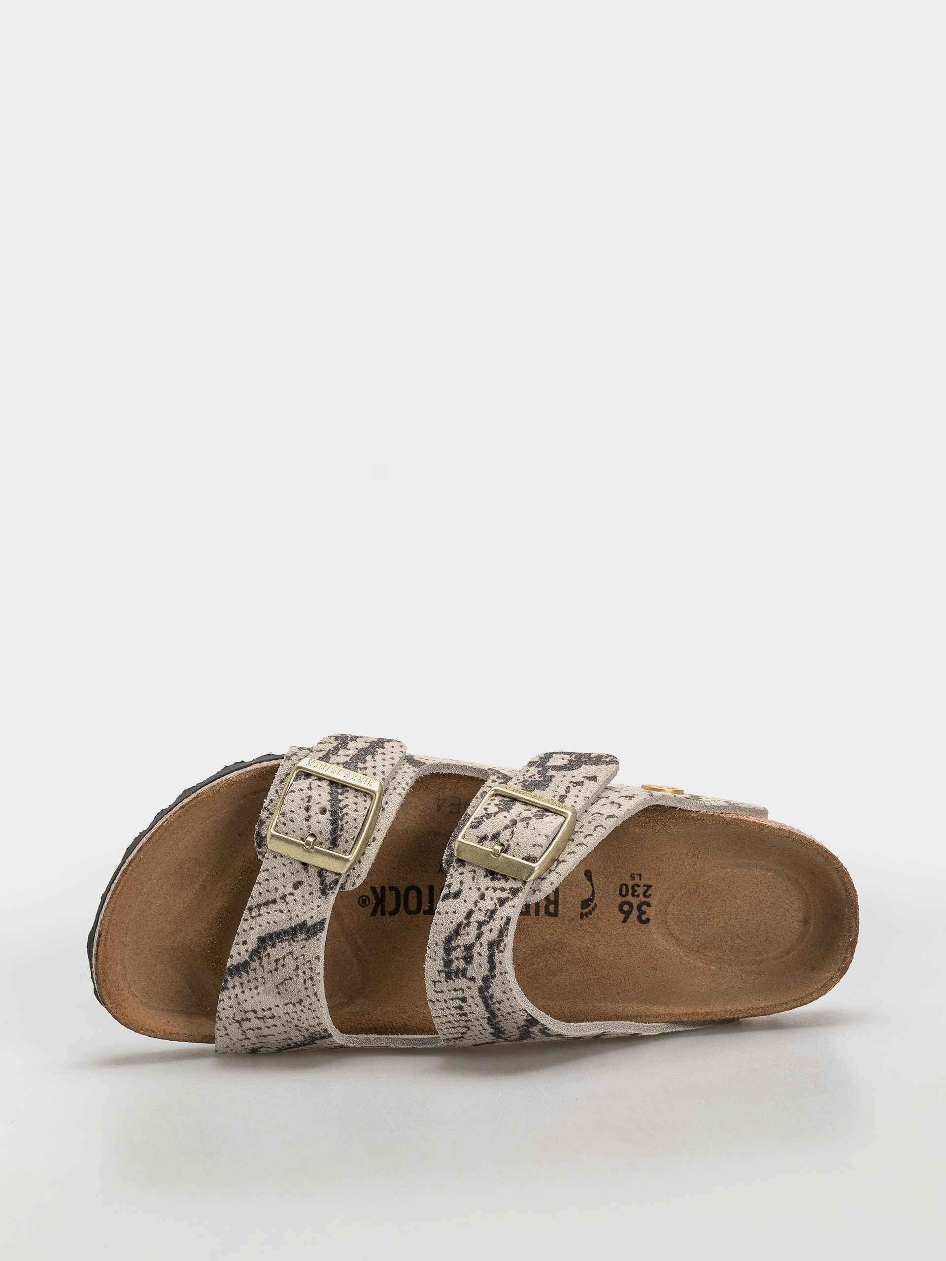 Klapki Birkenstock Arizona Suede Leather Narrow Wmn (snake oyster)