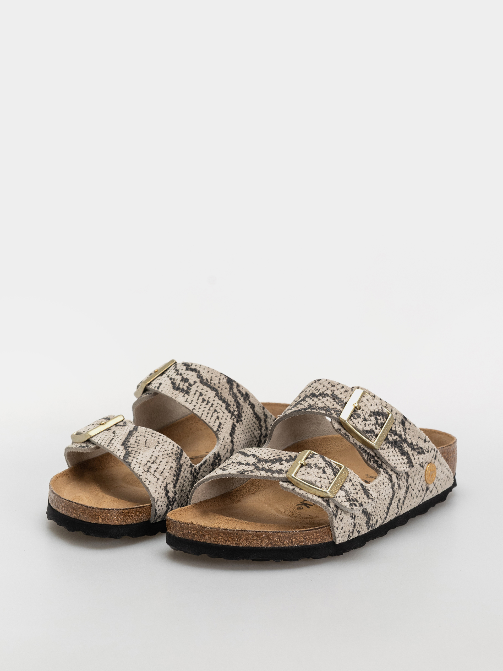 Klapki Birkenstock Arizona Suede Leather Narrow Wmn (snake oyster)
