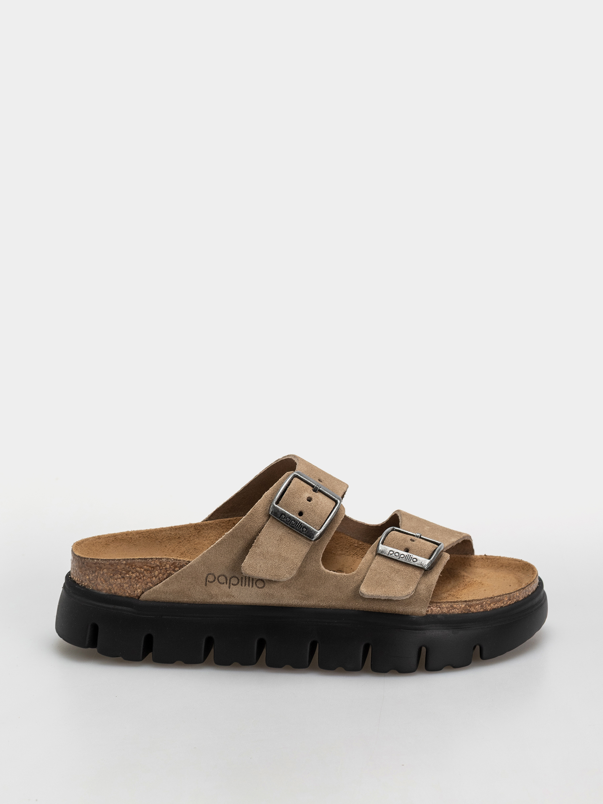 Klapki Birkenstock Arizona Chunky Suede Leather Narrow Wmn